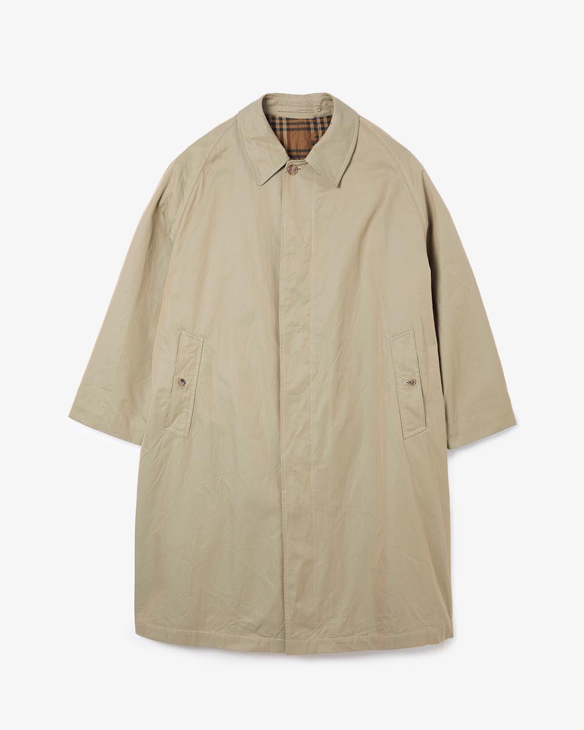 COTTON GAVARDINE BALMACAAN COAT