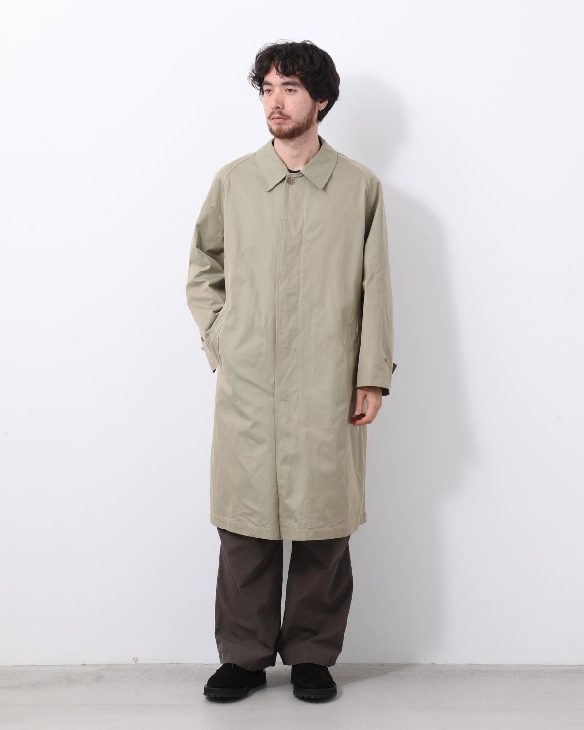 COTTON GAVARDINE BALMACAAN COAT