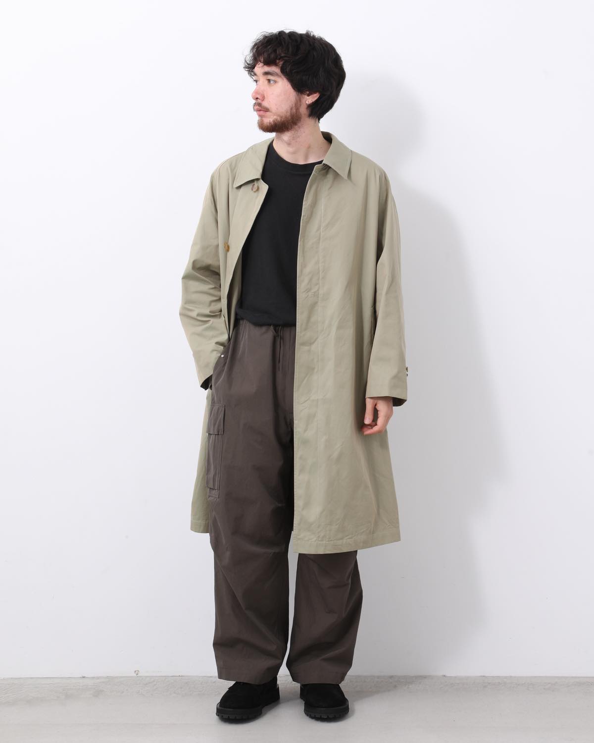 COTTON GAVARDINE BALMACAAN COAT