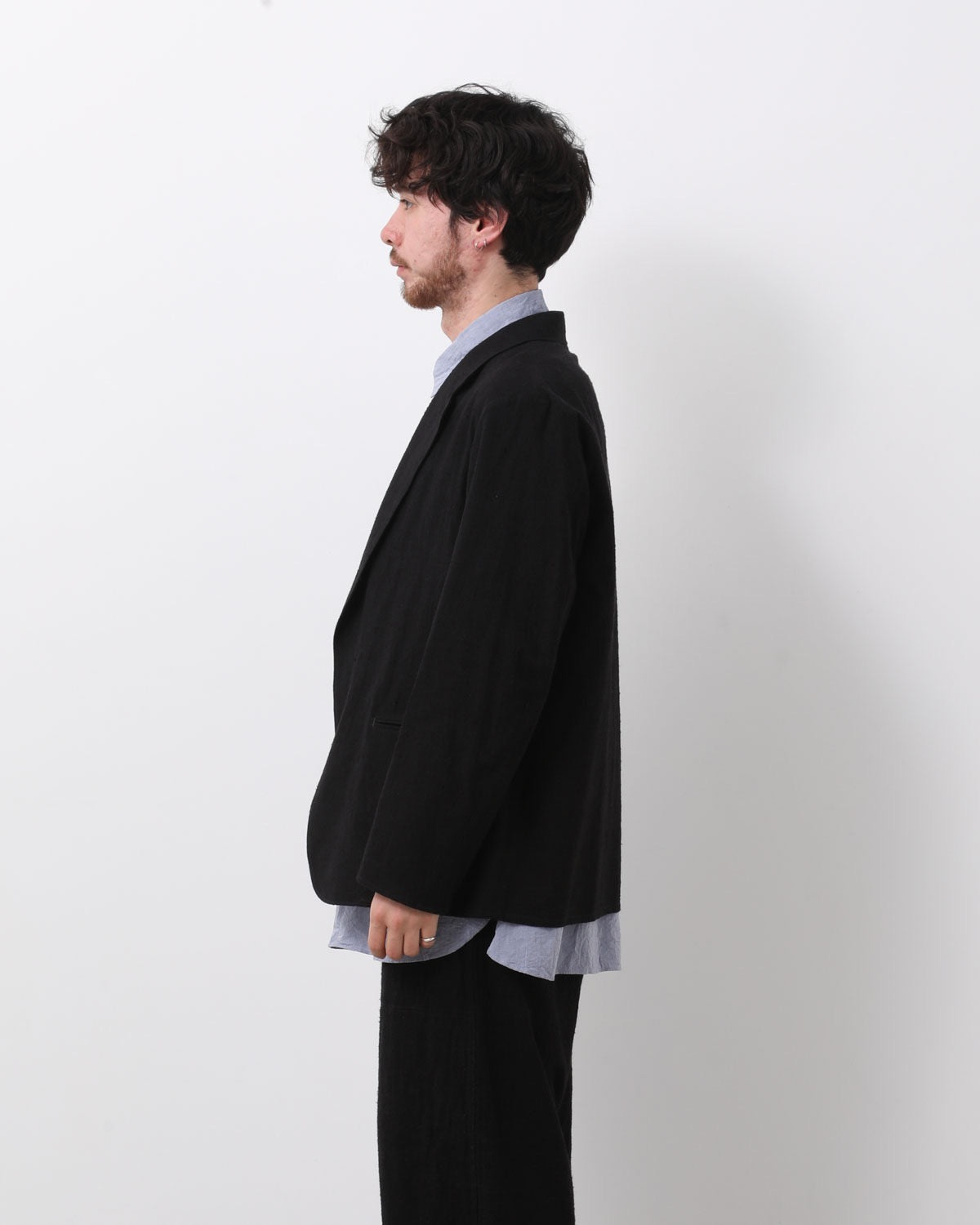 SILK/COTTON NEP CARDIGAN JACKET