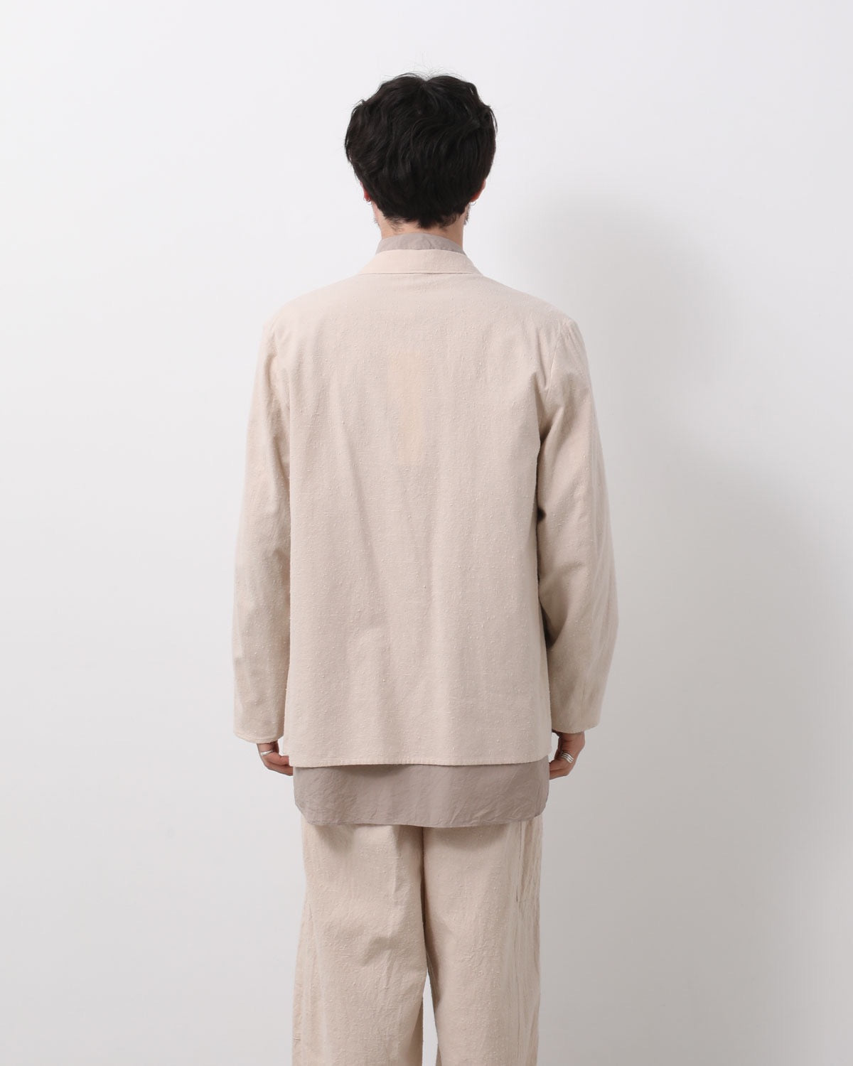 SILK/COTTON NEP CARDIGAN JACKET