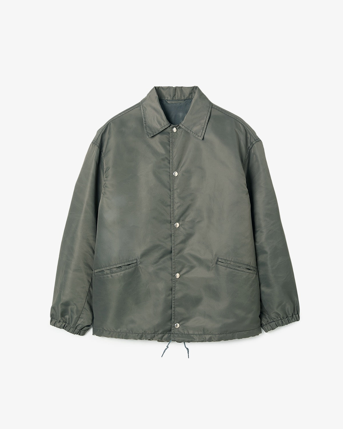 WASHED NYLON COACH JACKET