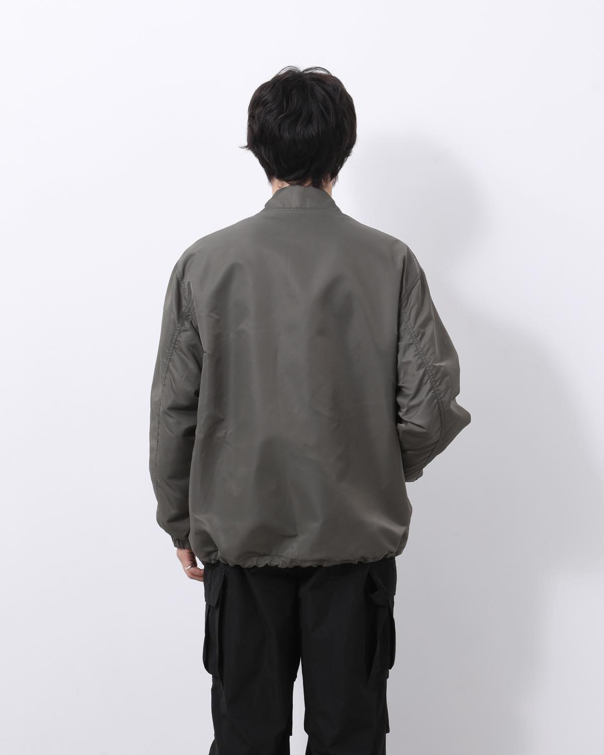 WASHED NYLON COACH JACKET