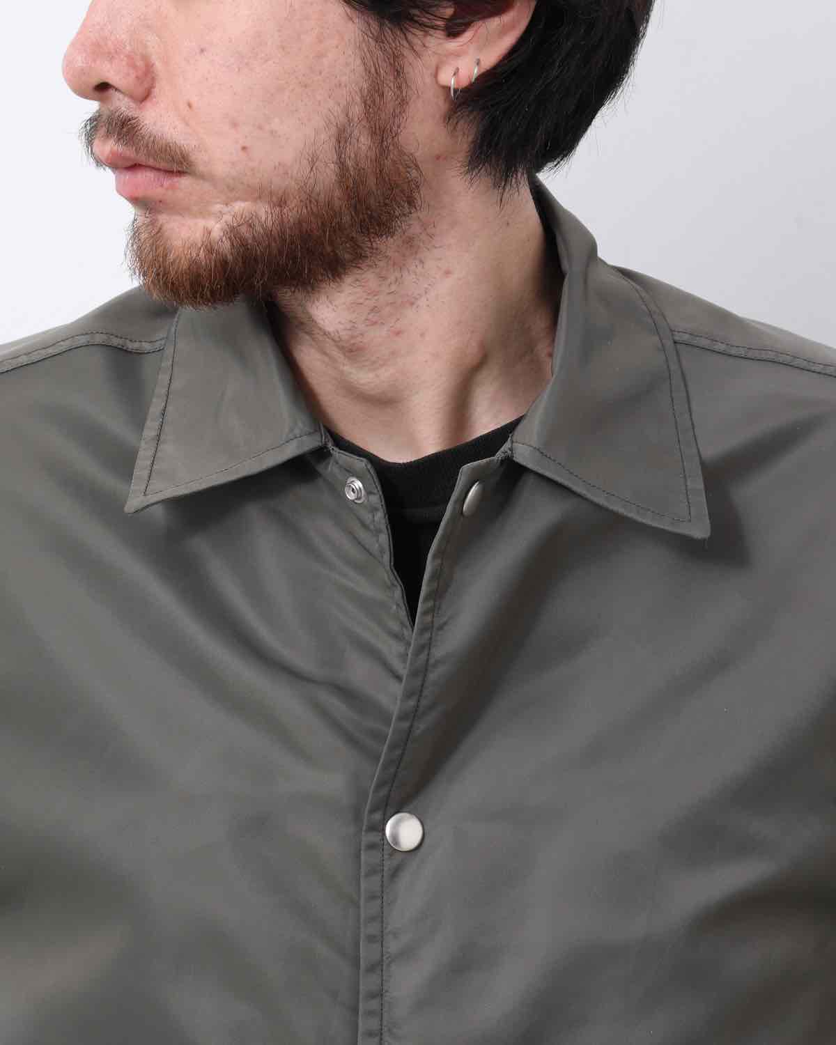 WASHED NYLON COACH JACKET