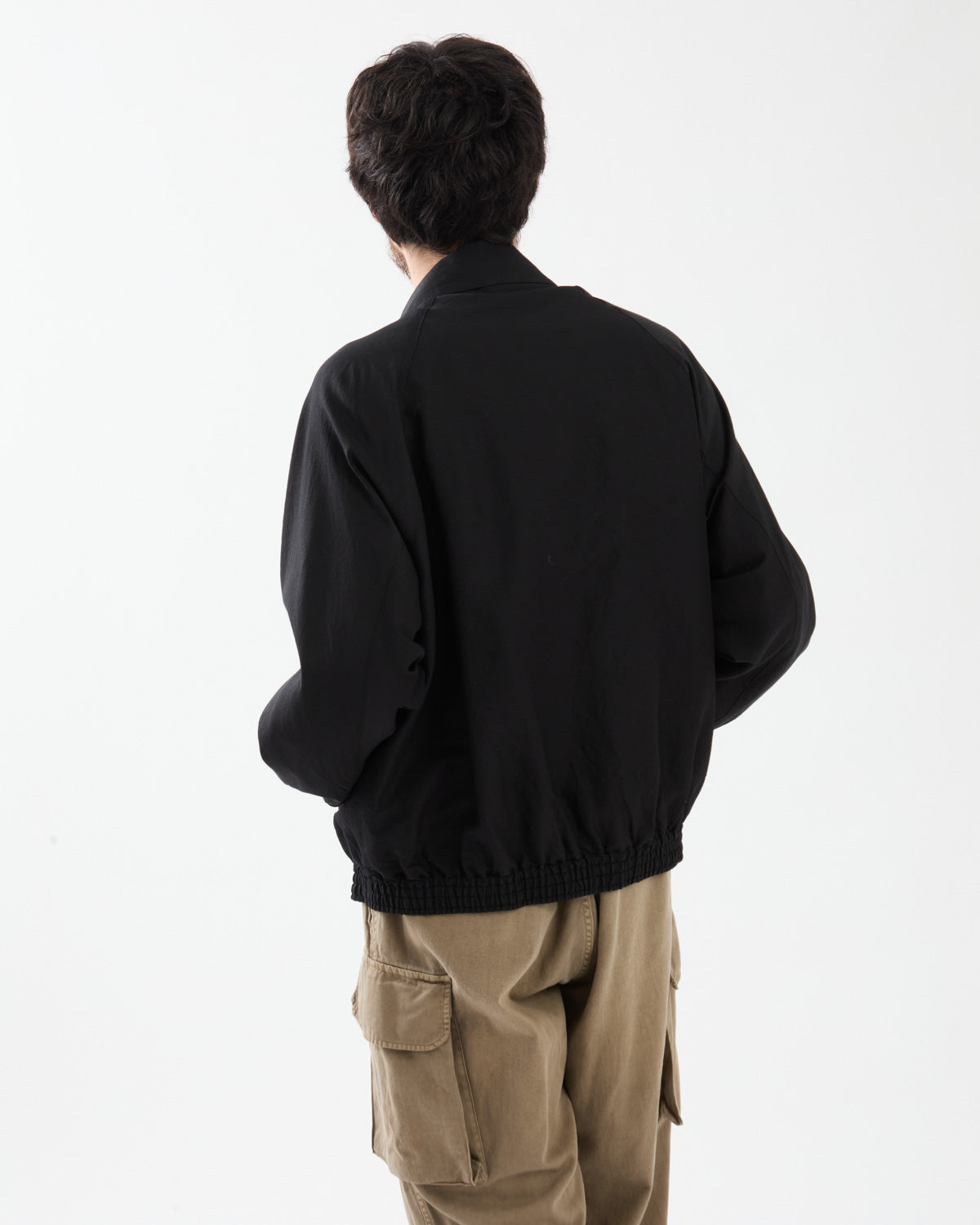 WASHED WOOL SILK SPORTS JACKET