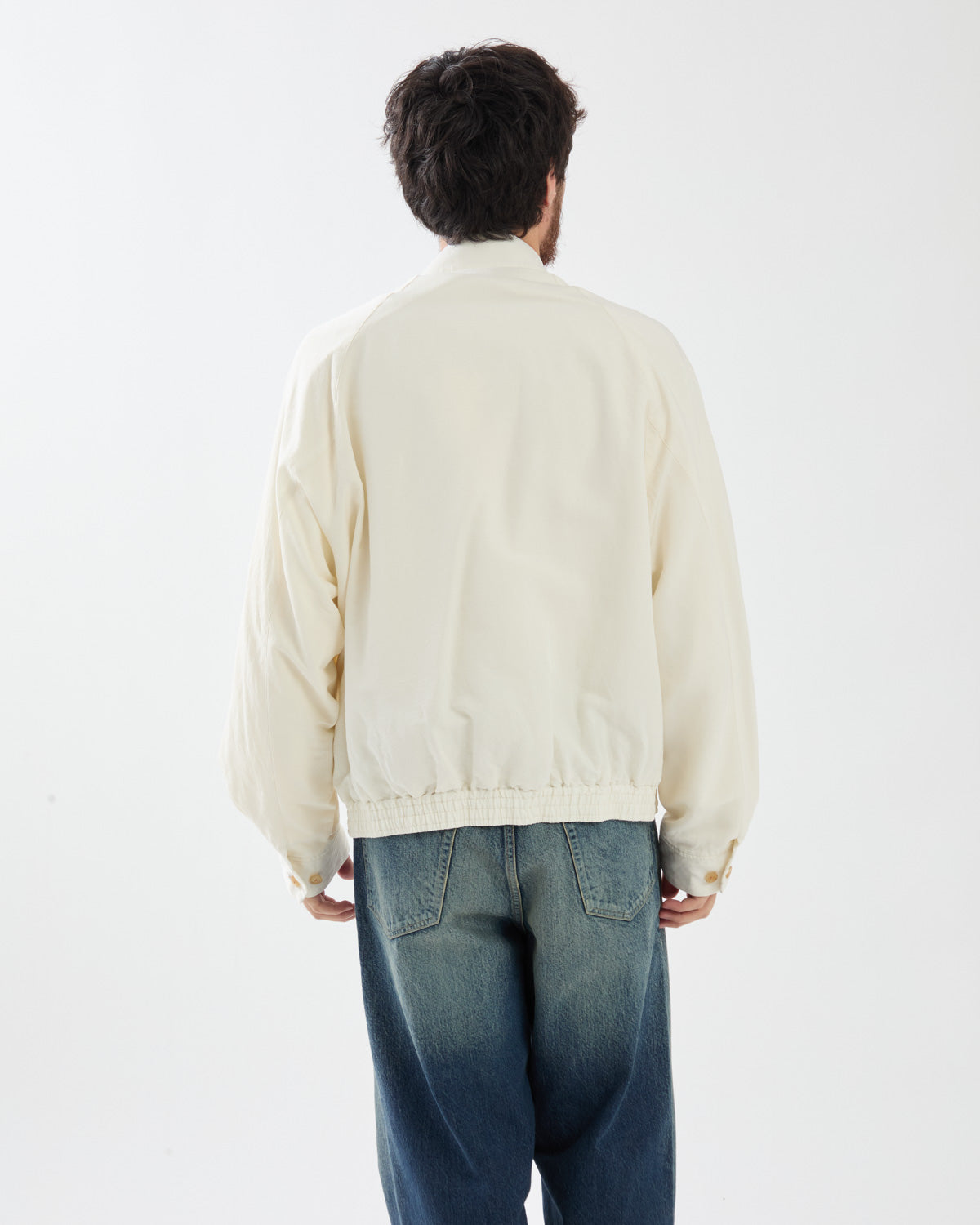 WASHED WOOL SILK SPORTS JACKET