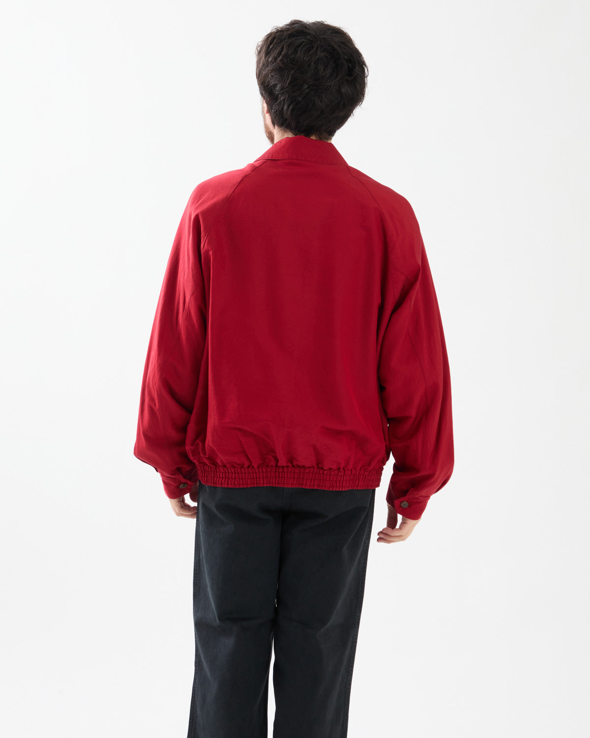 WASHED WOOL SILK SPORTS JACKET