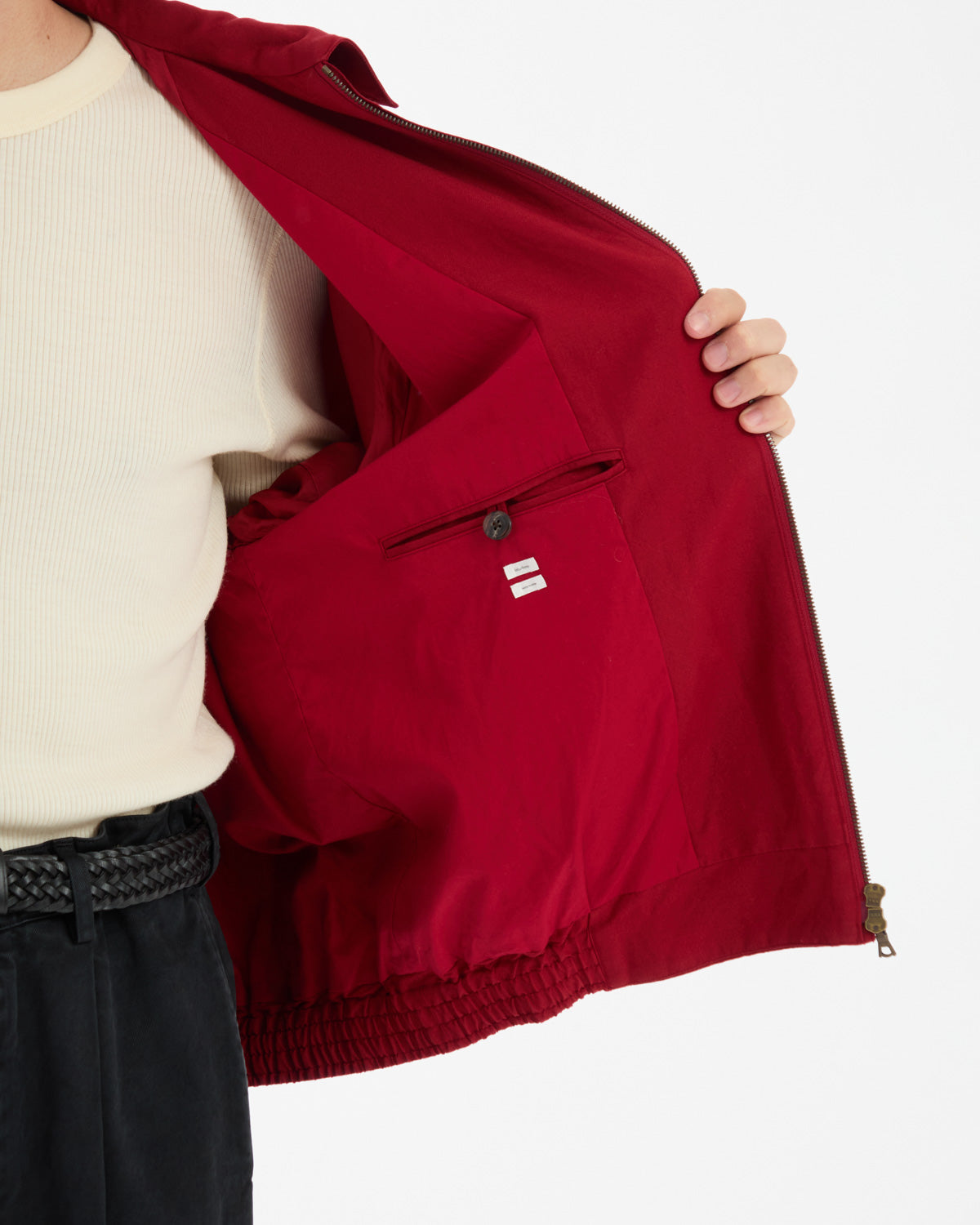 WASHED WOOL SILK SPORTS JACKET