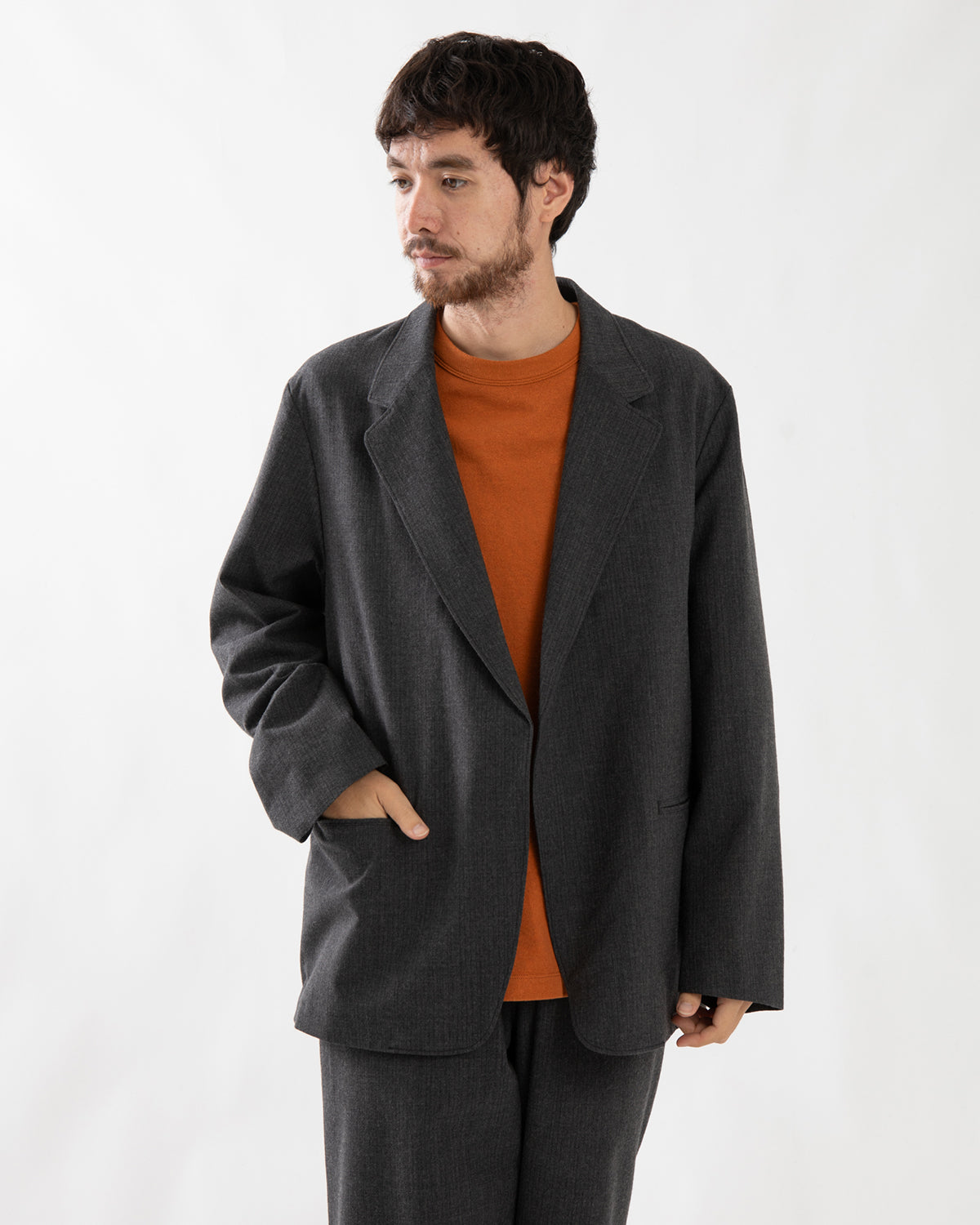 WOOL RAMIE MOHAIR CARDIGAN JACKET