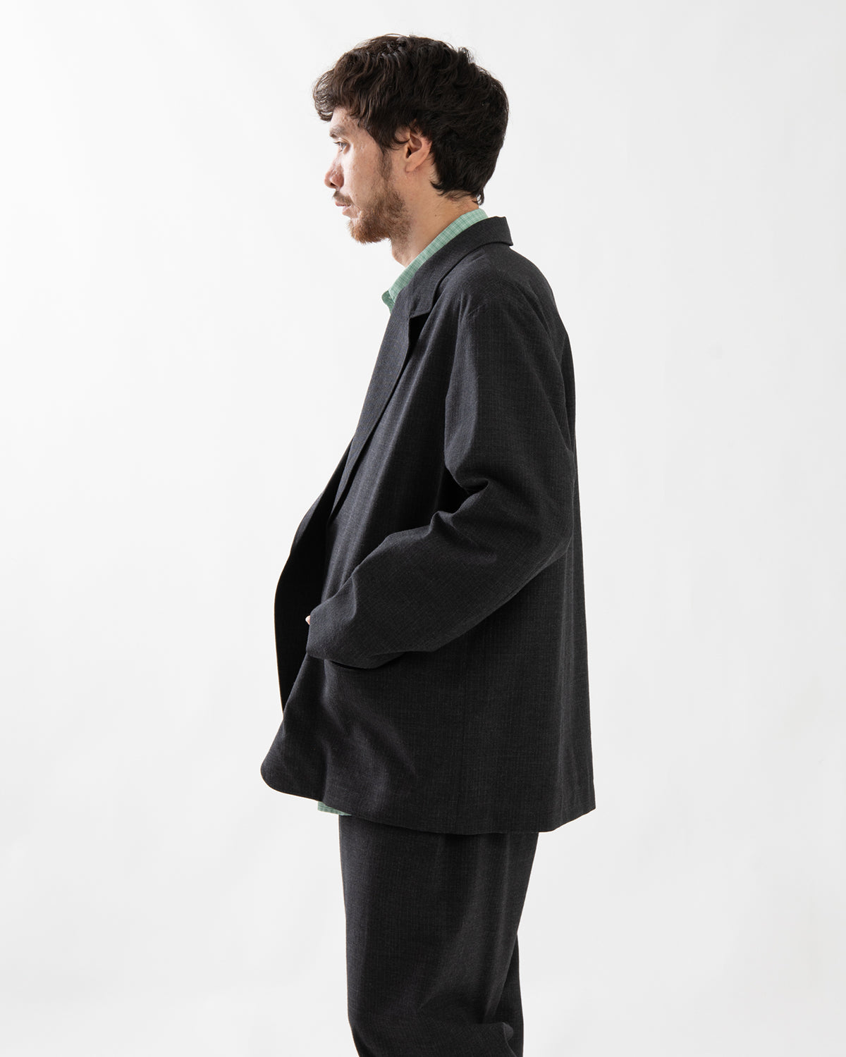 WOOL RAMIE MOHAIR CARDIGAN JACKET