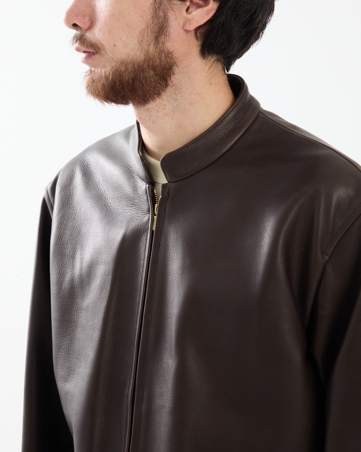 STEER LEATHER RACER JACKET