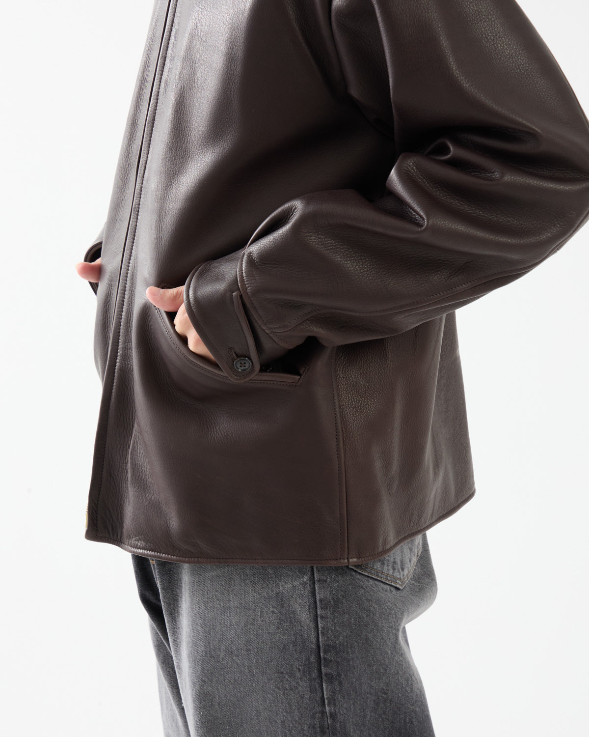 STEER LEATHER RACER JACKET