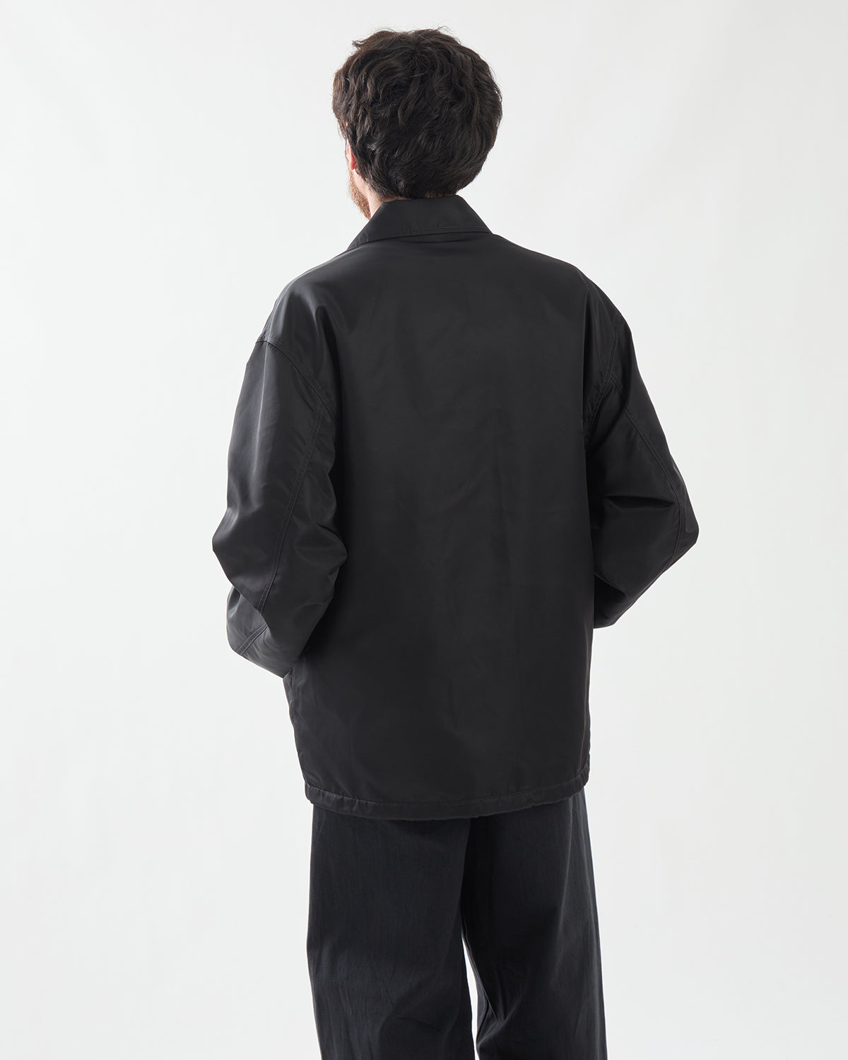 WASHED NYLON COACH JACKET FW