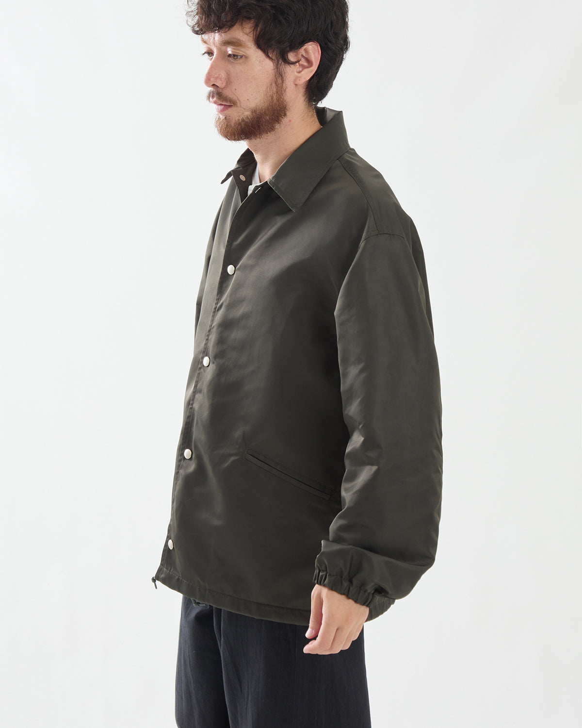 WASHED NYLON COACH JACKET FW