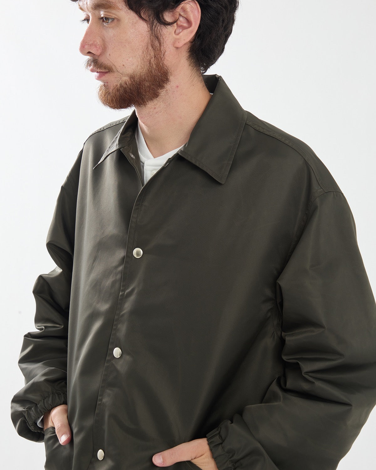 WASHED NYLON COACH JACKET FW