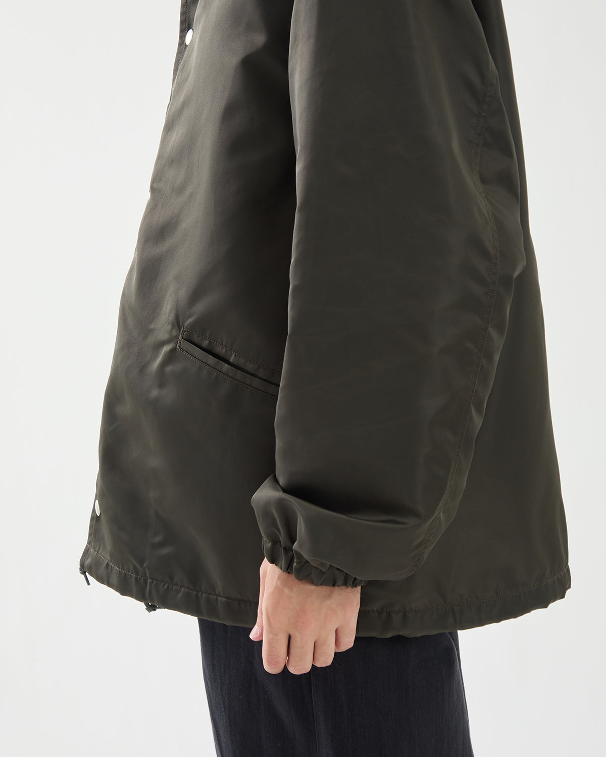WASHED NYLON COACH JACKET FW
