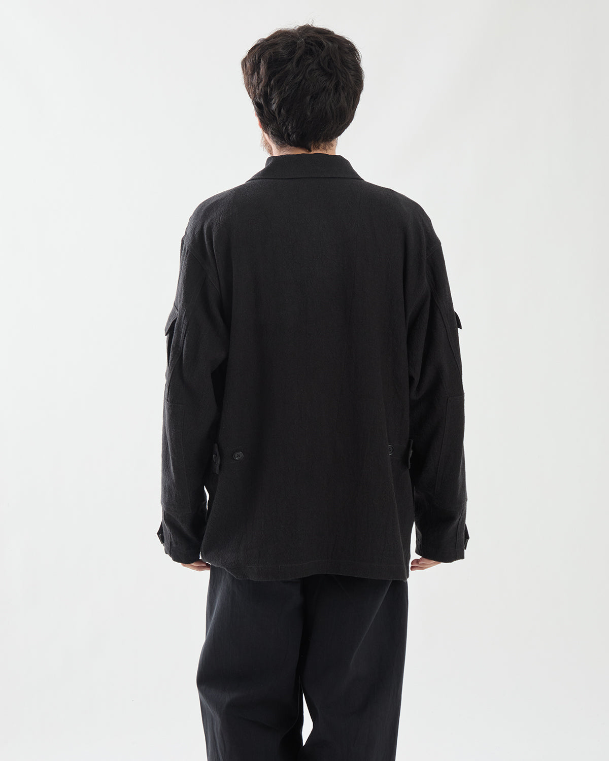 RAMIE LINEN WOOL SWEDISH BDU JACKET