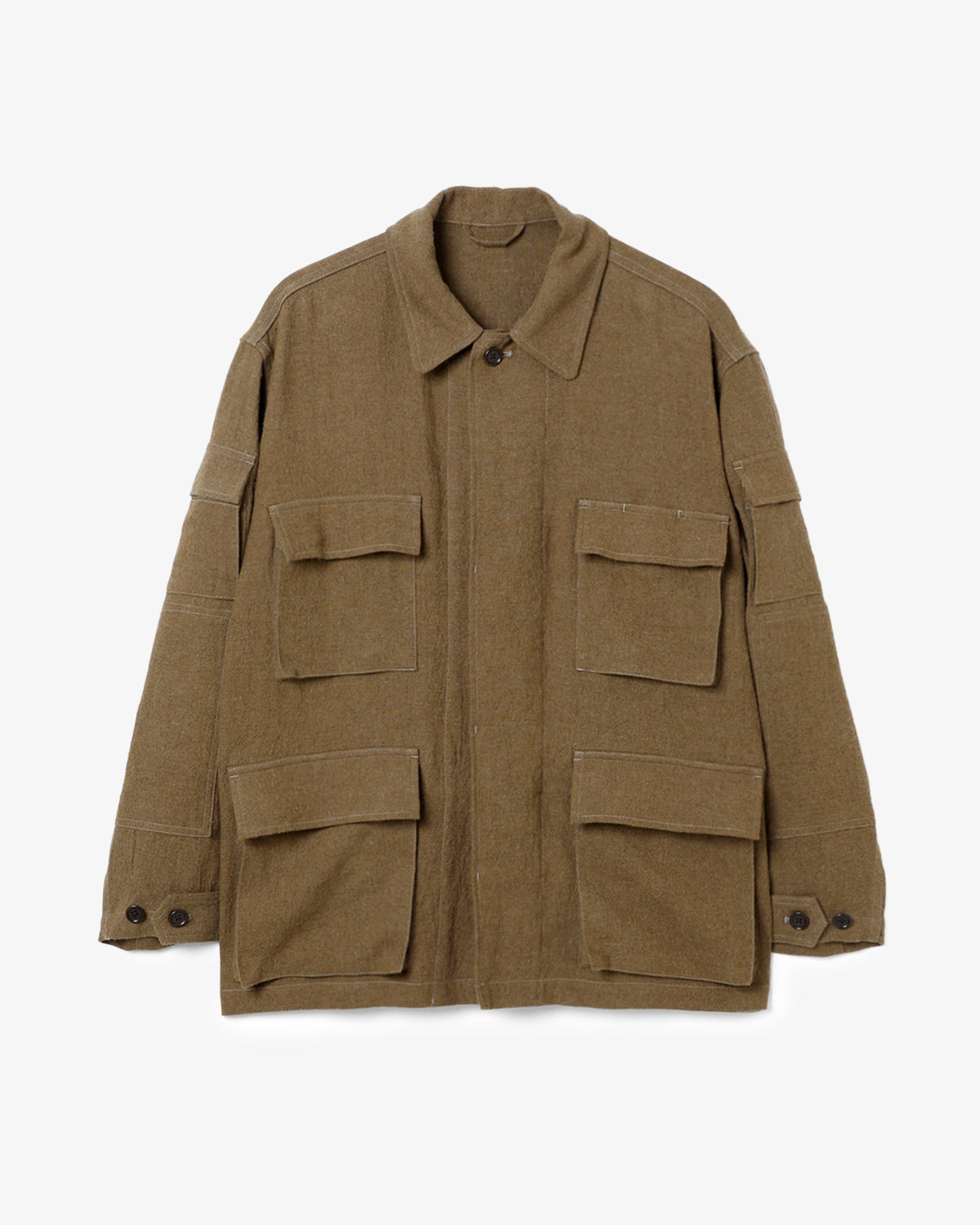 RAMIE LINEN WOOL SWEDISH BDU JACKET