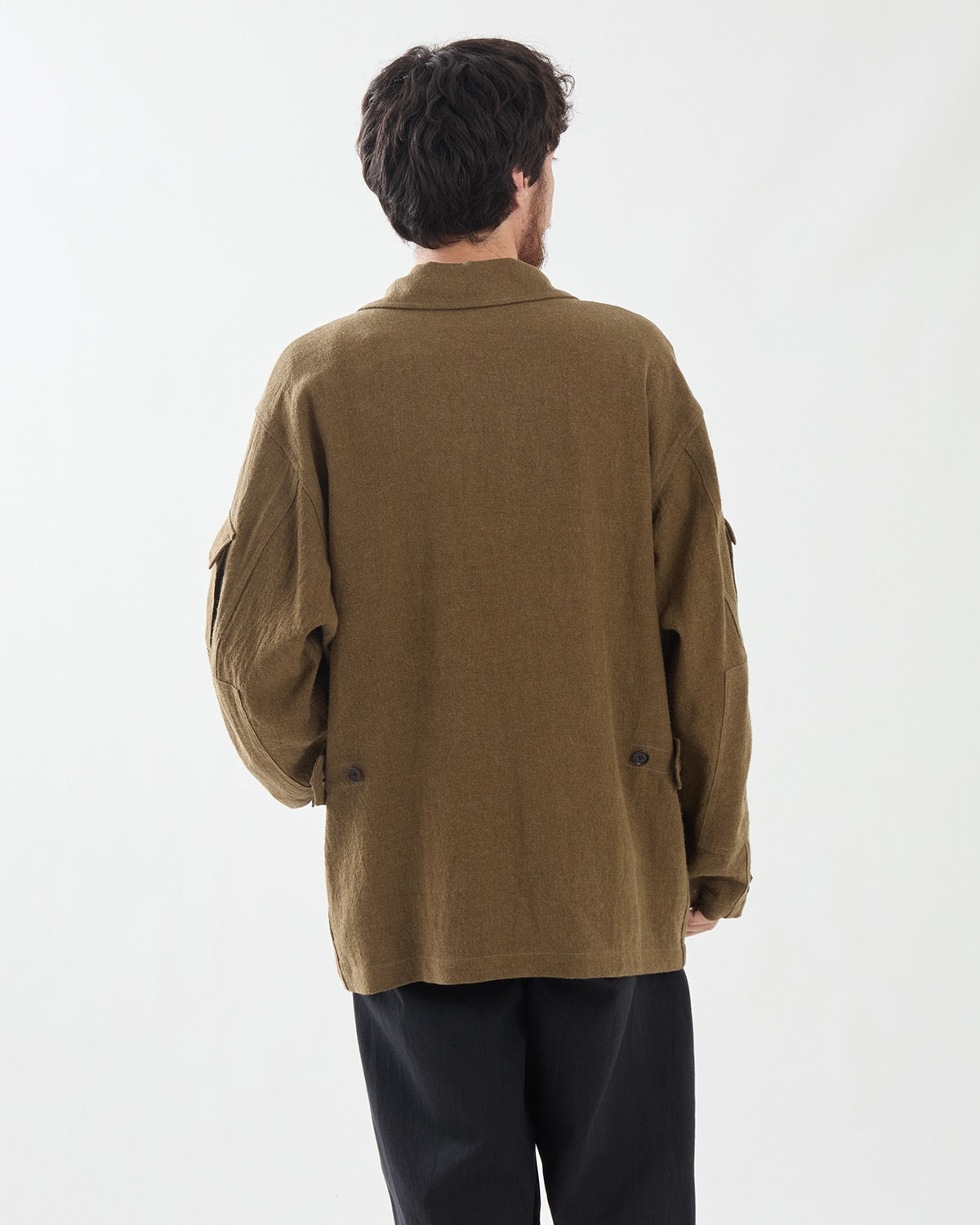 RAMIE LINEN WOOL SWEDISH BDU JACKET