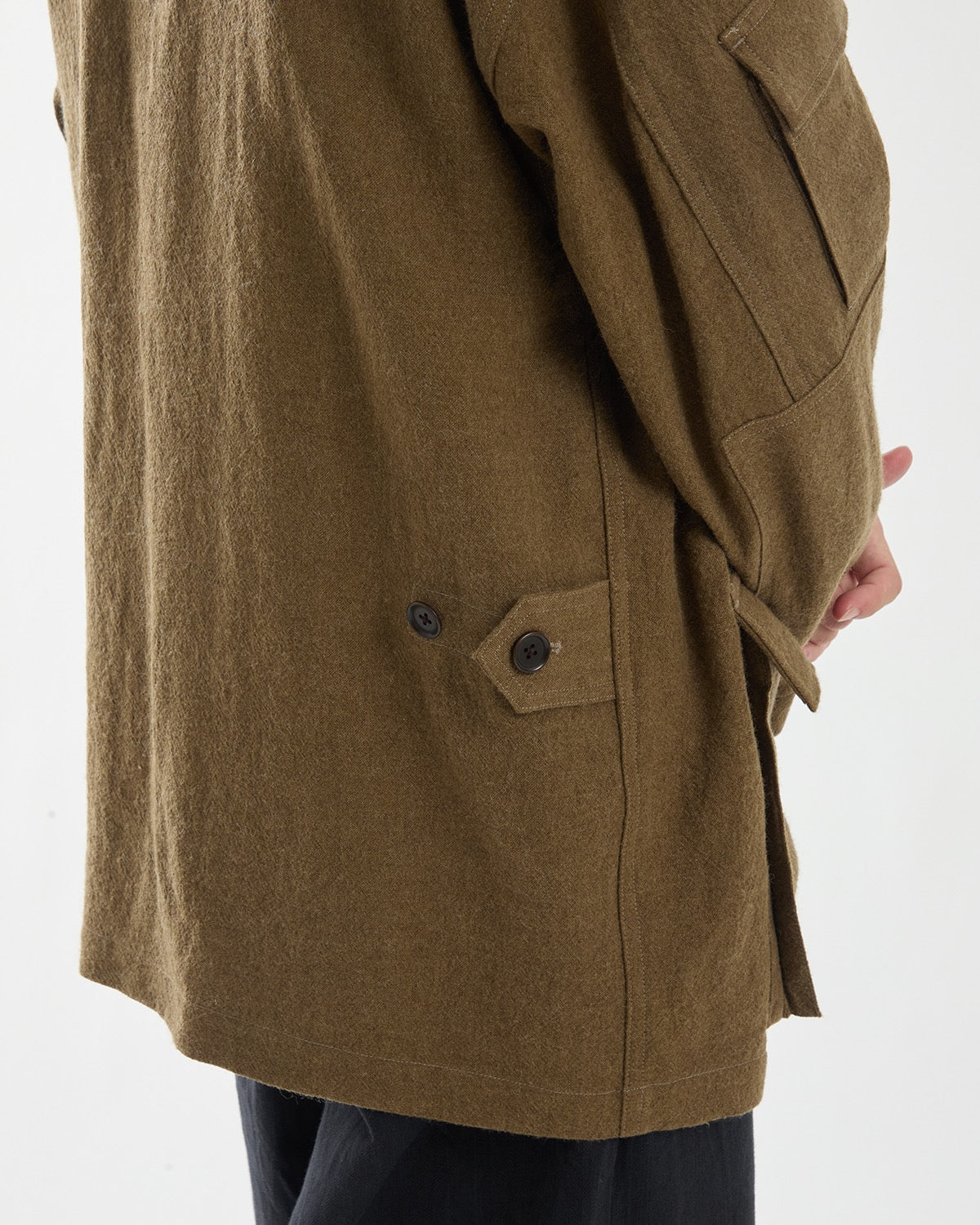 RAMIE LINEN WOOL SWEDISH BDU JACKET