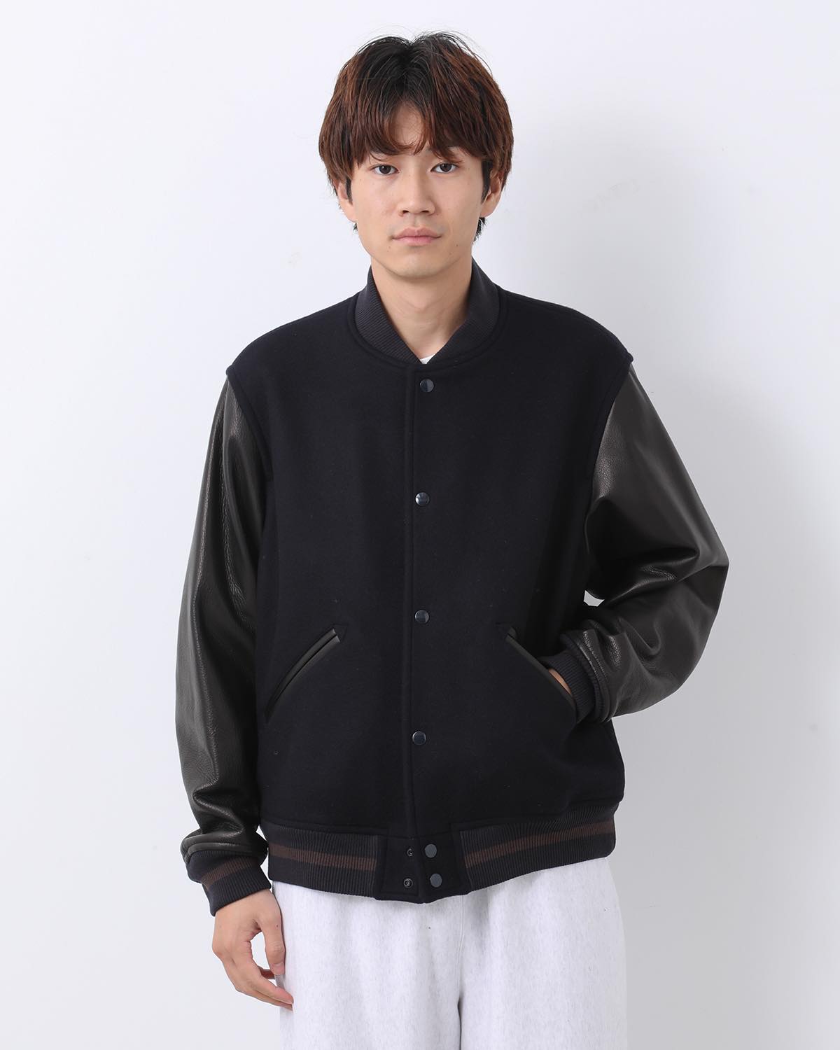 WOOL MELTON AWARD JACKET