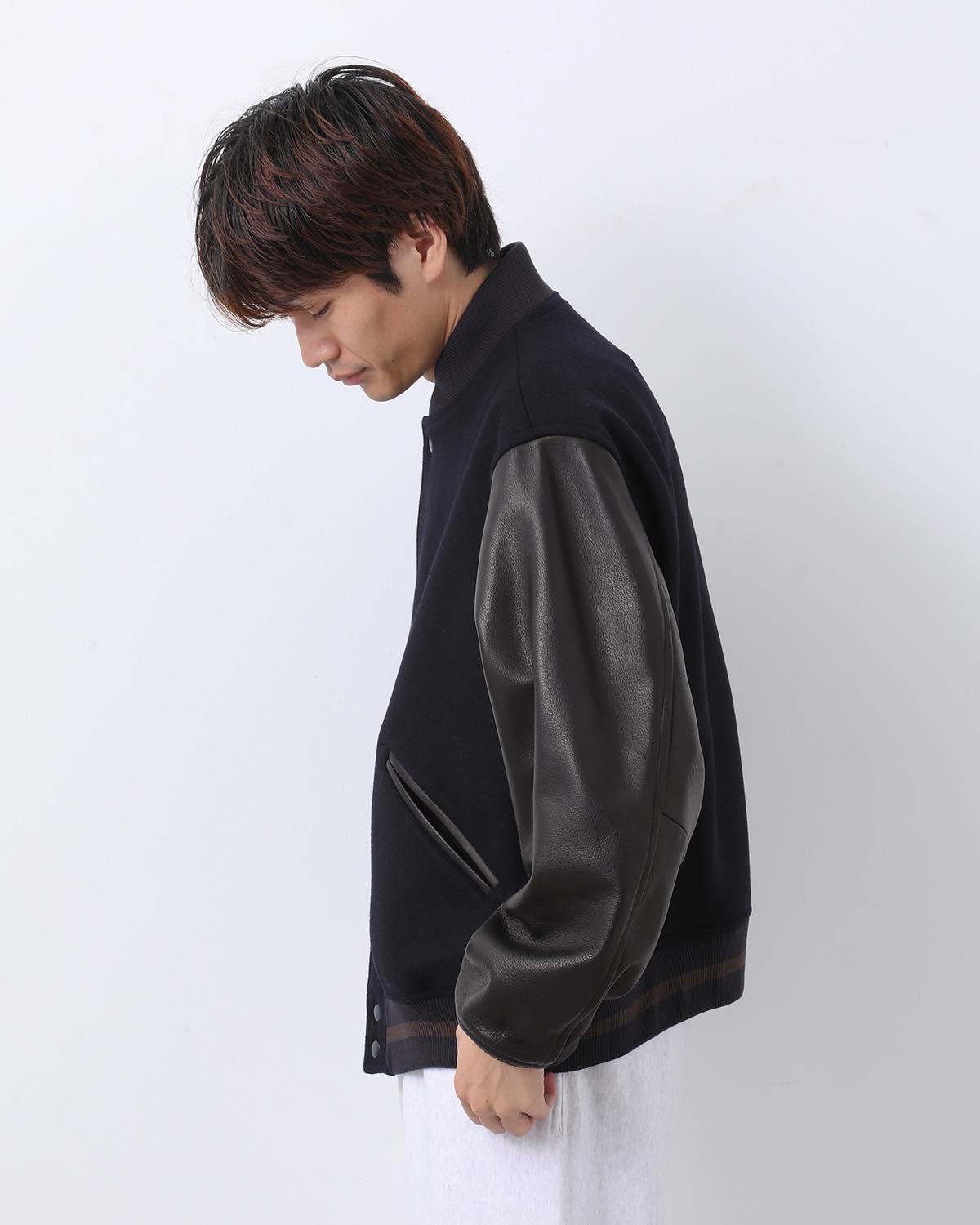 WOOL MELTON AWARD JACKET