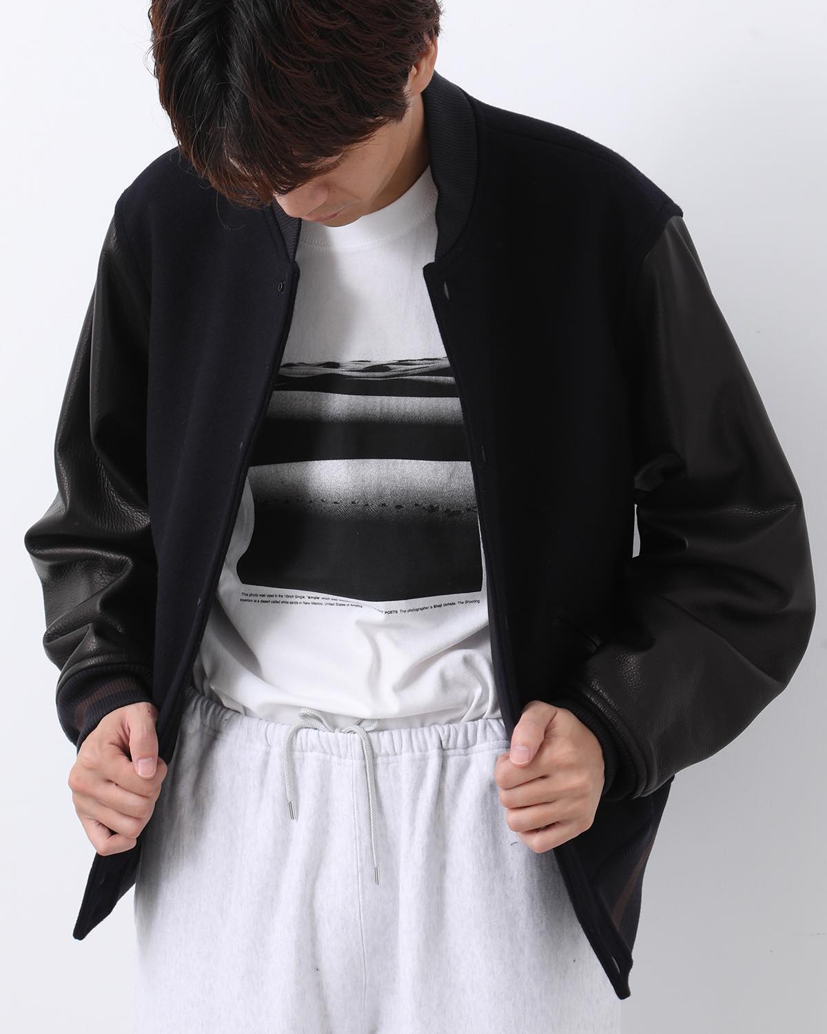 WOOL MELTON AWARD JACKET