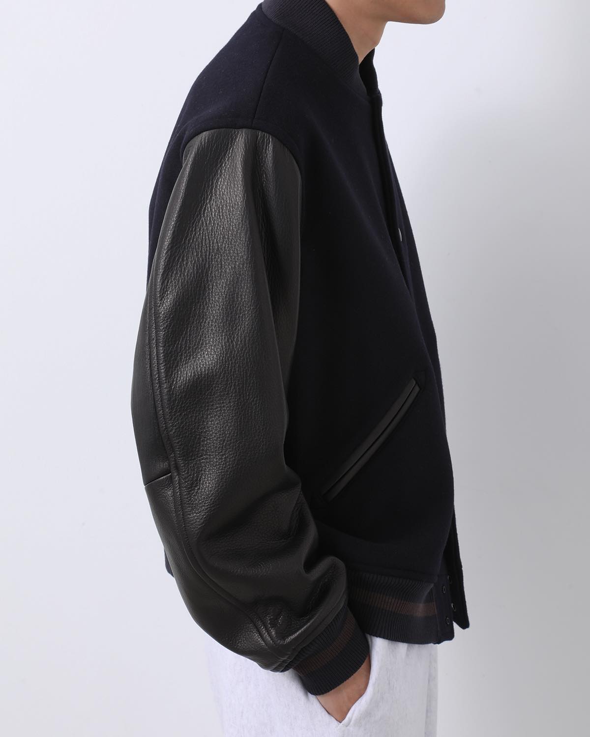 WOOL MELTON AWARD JACKET