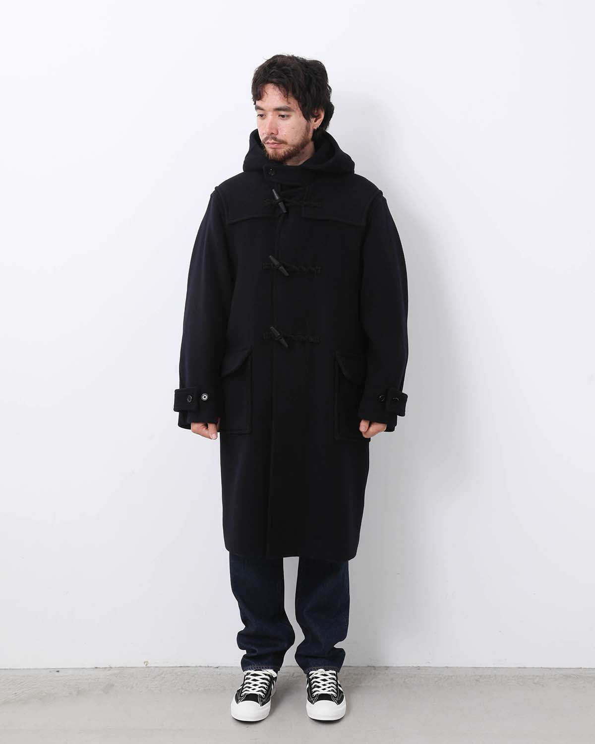 WOOL FELTON DUFFLE COAT