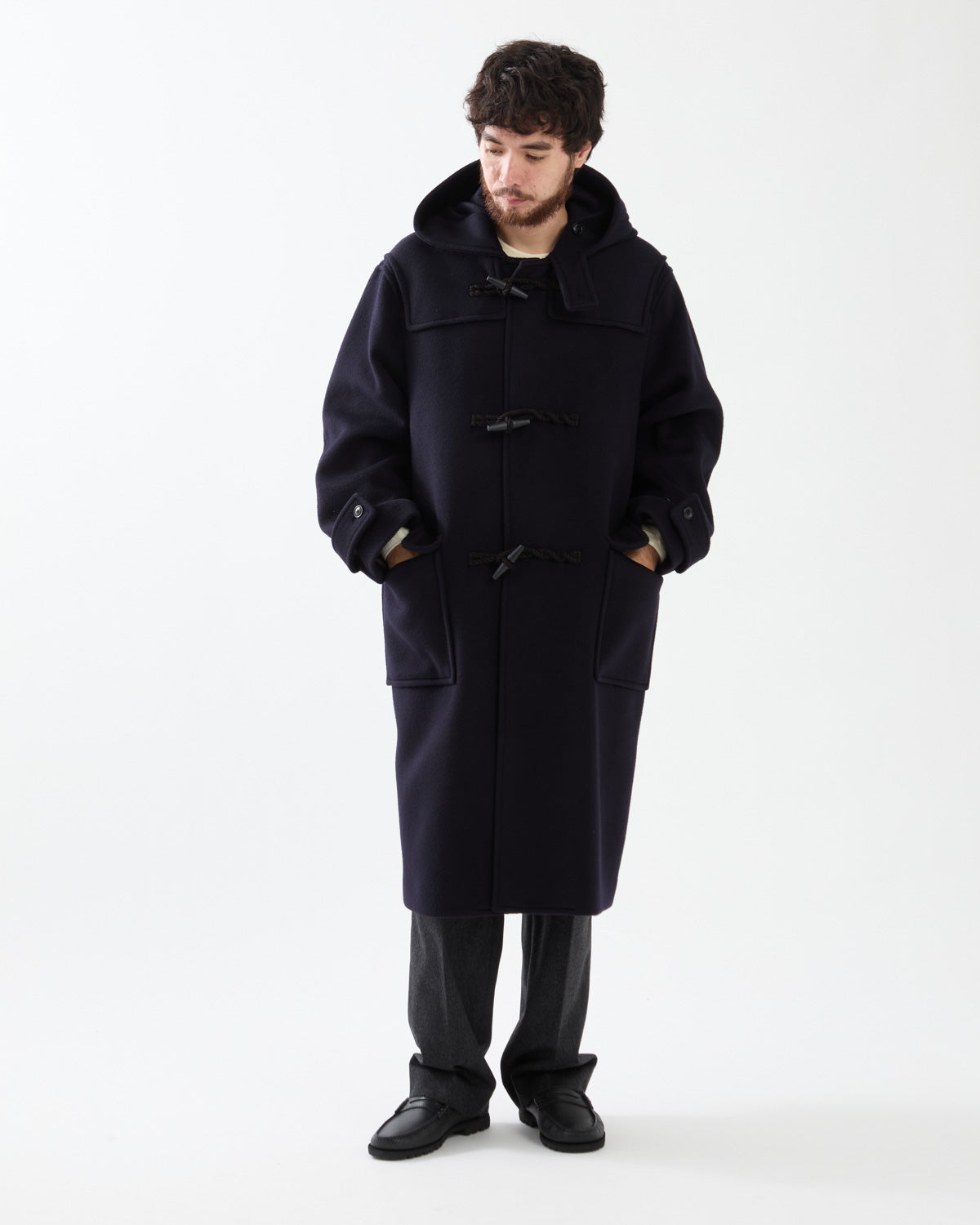 WOOL MELTON DUFFLE COAT