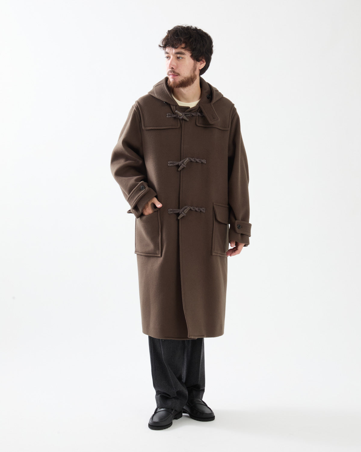 WOOL MELTON DUFFLE COAT