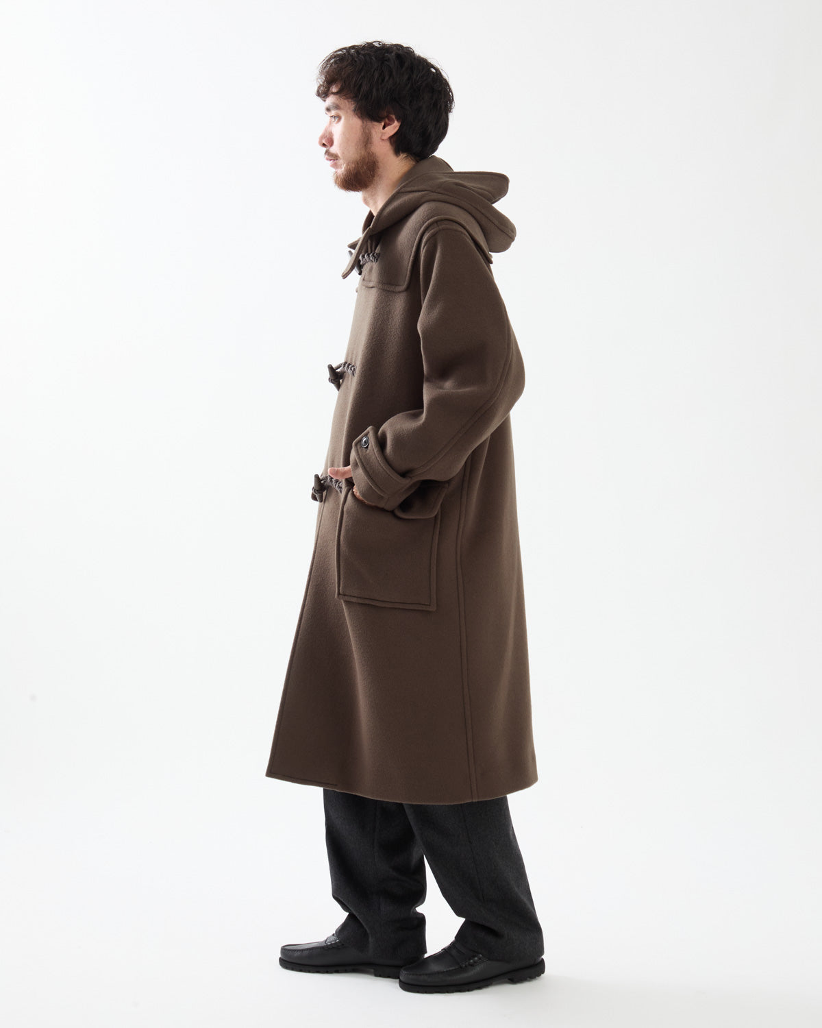 WOOL MELTON DUFFLE COAT