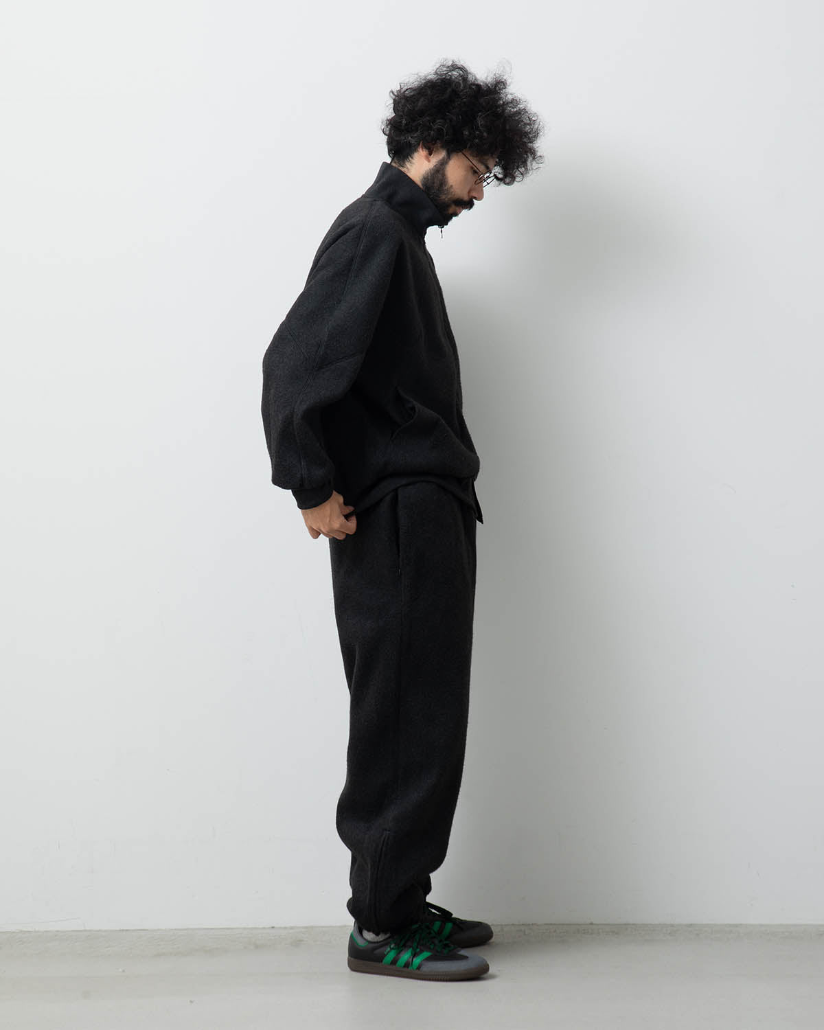 PE/SILK FLEECE TRACK PANTS