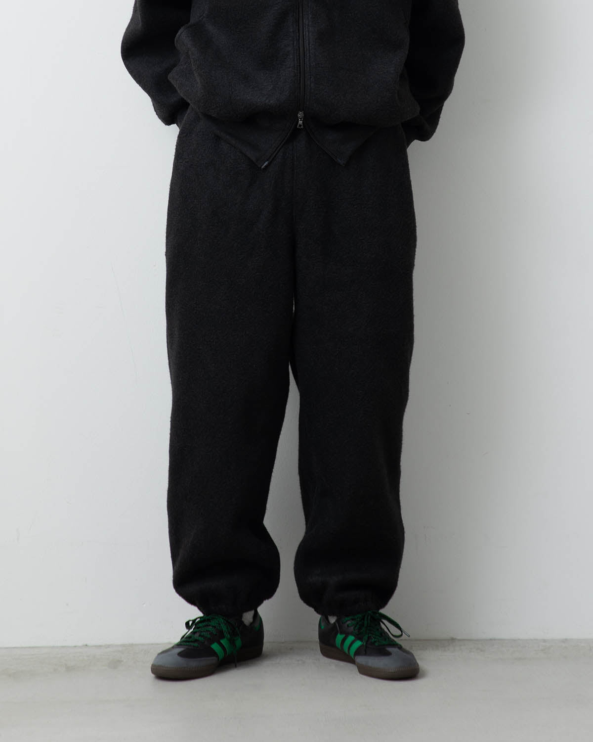 PE/SILK FLEECE TRACK PANTS