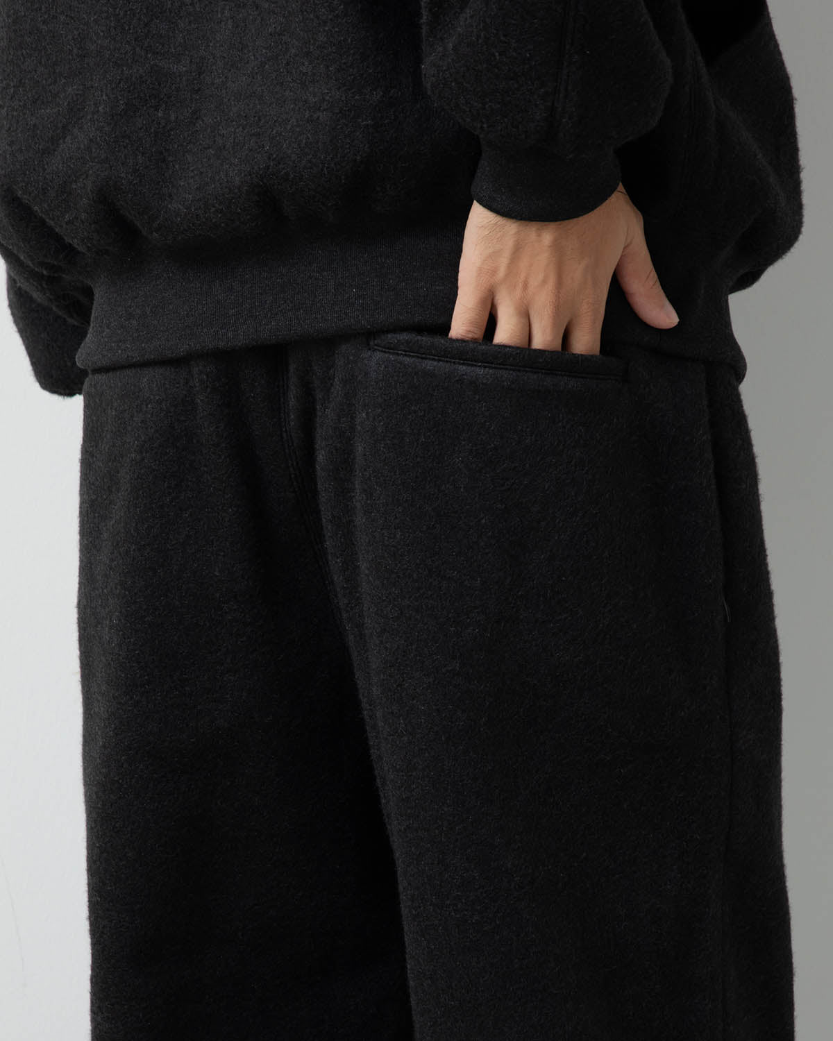 PE/SILK FLEECE TRACK PANTS