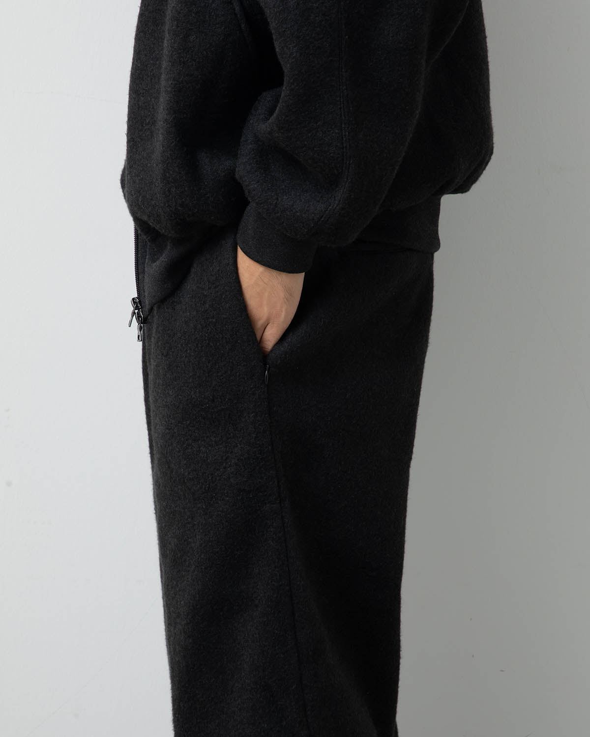 PE/SILK FLEECE TRACK PANTS