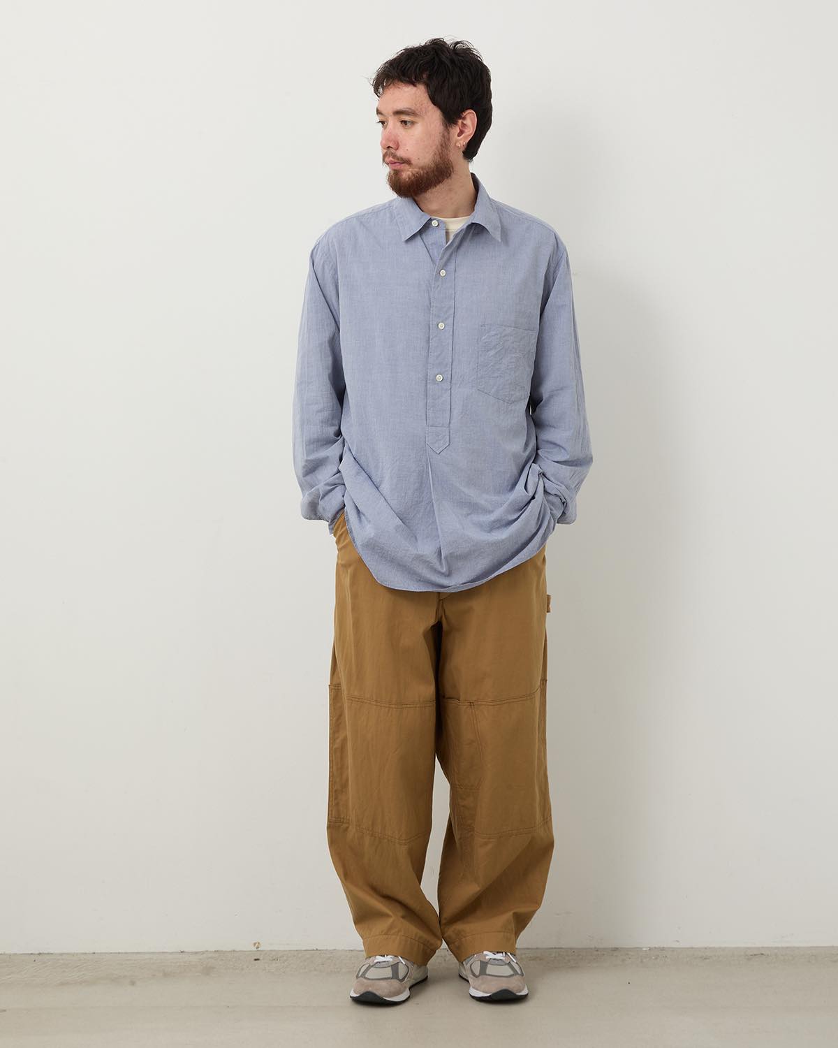 COTTON SERGE WORK PANTS