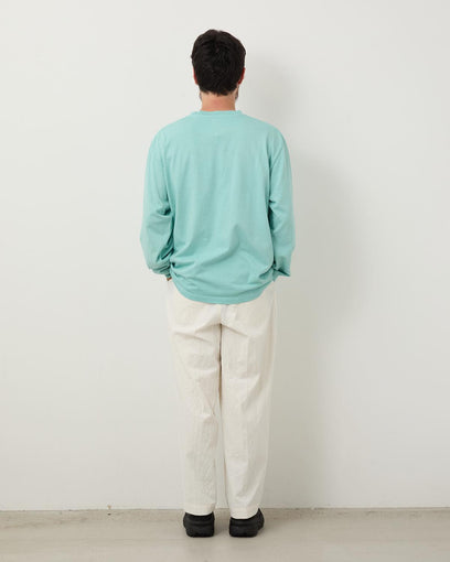 LINEN COTTON BELTED TROUSERS