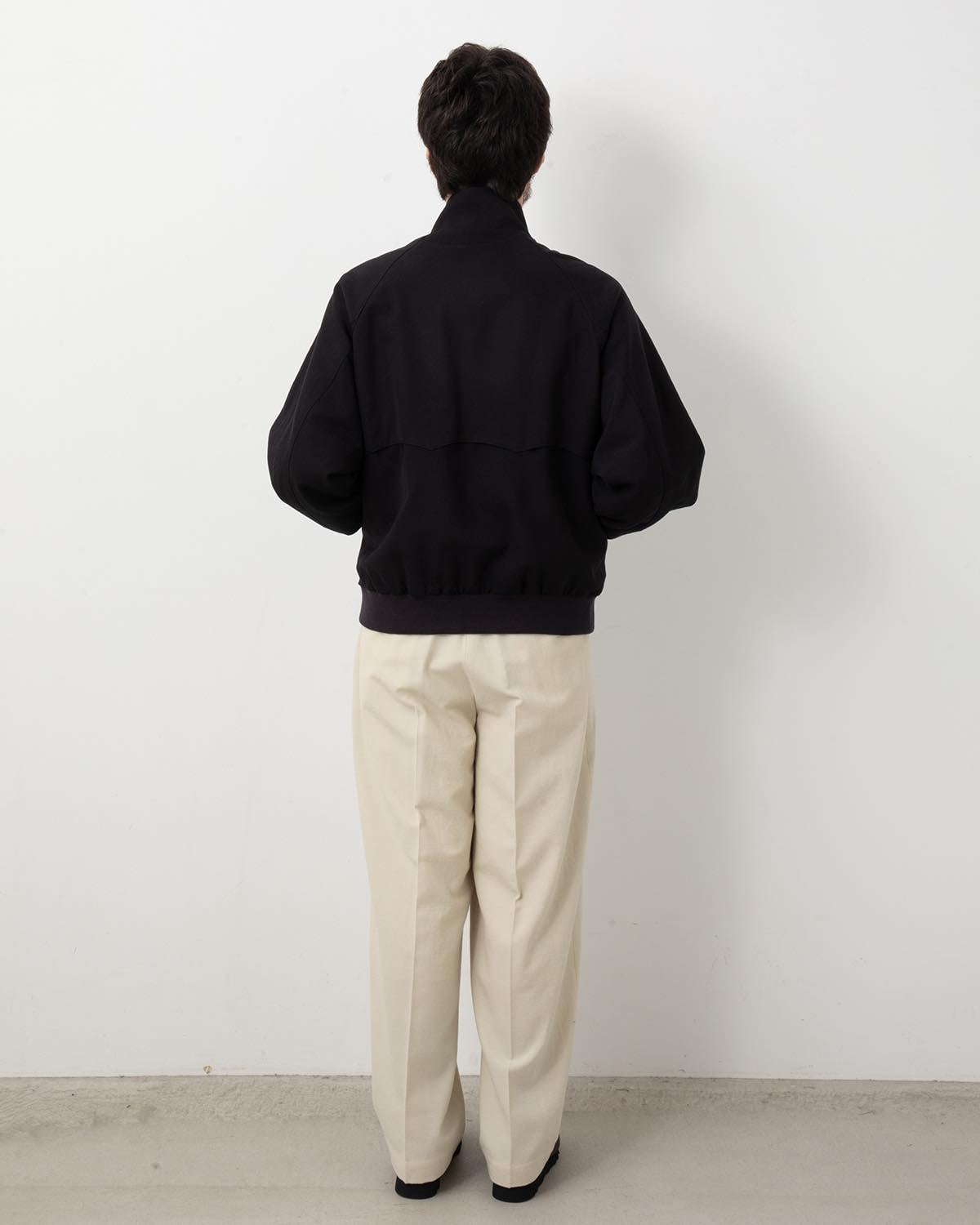 WOOL GABARDINE TROUSERS