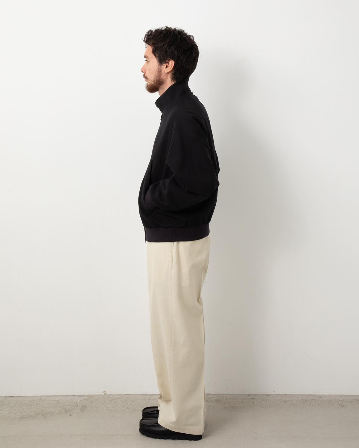 WOOL GABARDINE TROUSERS