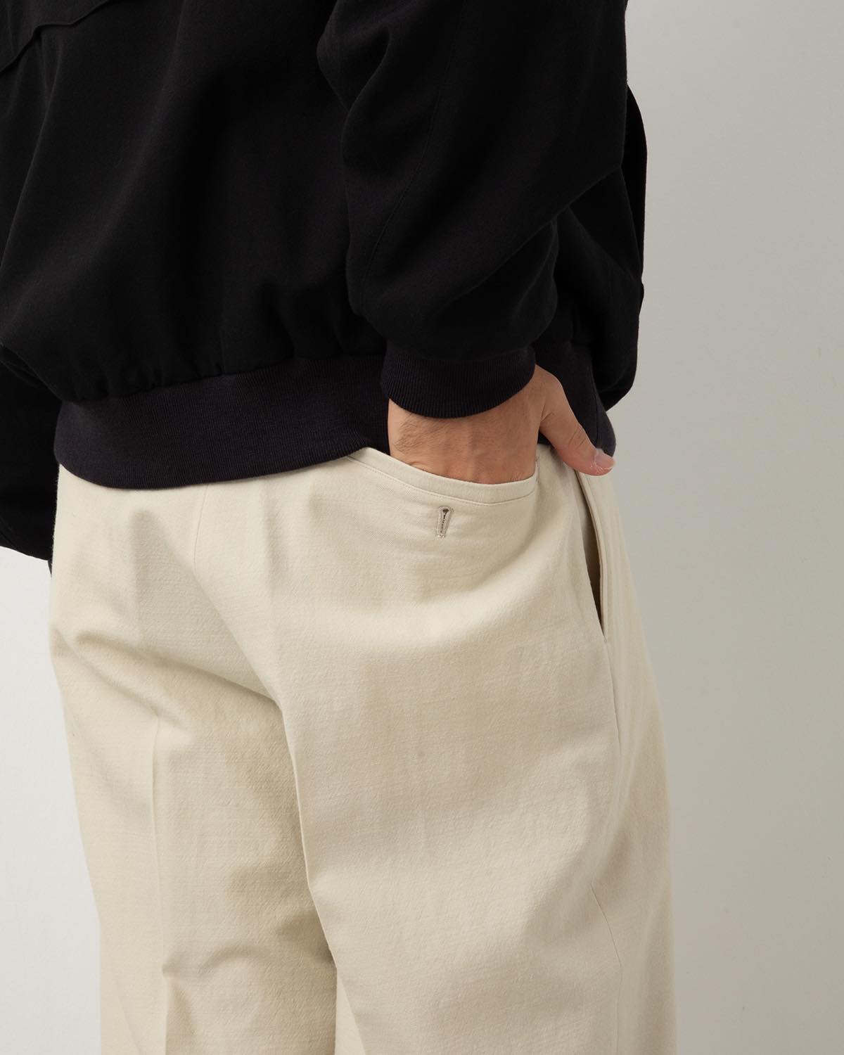 WOOL GABARDINE TROUSERS