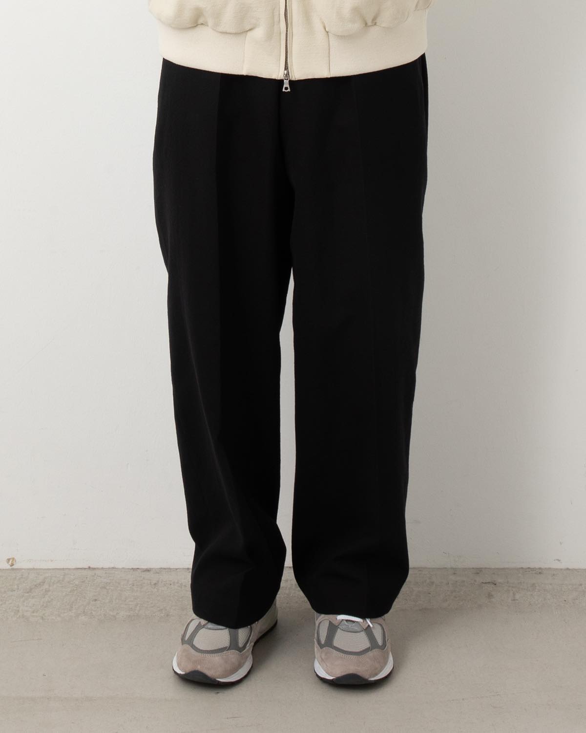 WOOL GABARDINE TROUSERS