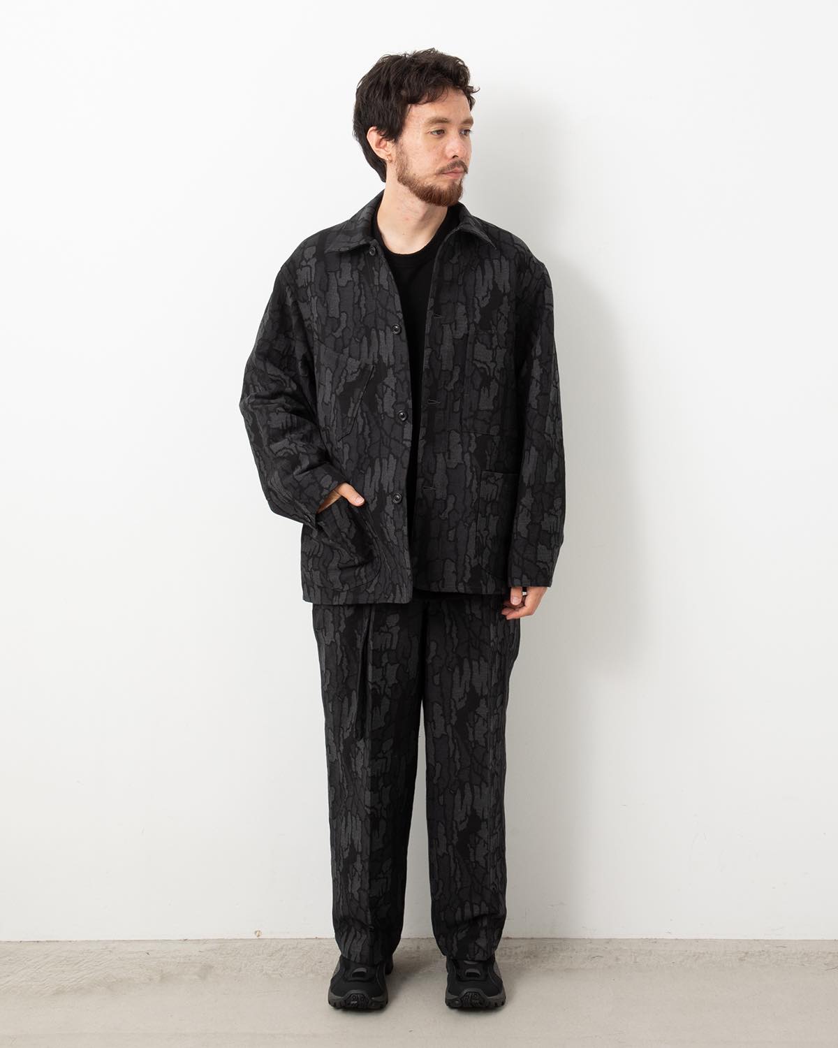 TREE CAMO BELTED TROUSERS