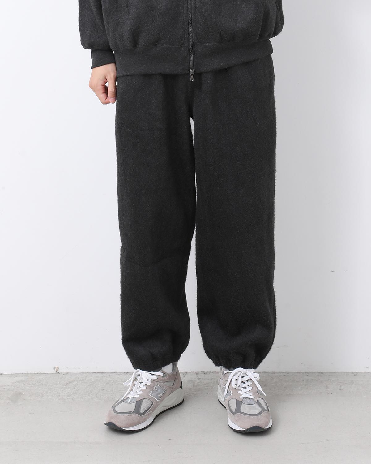 PE/SILK FLEECE TRACK PANTS