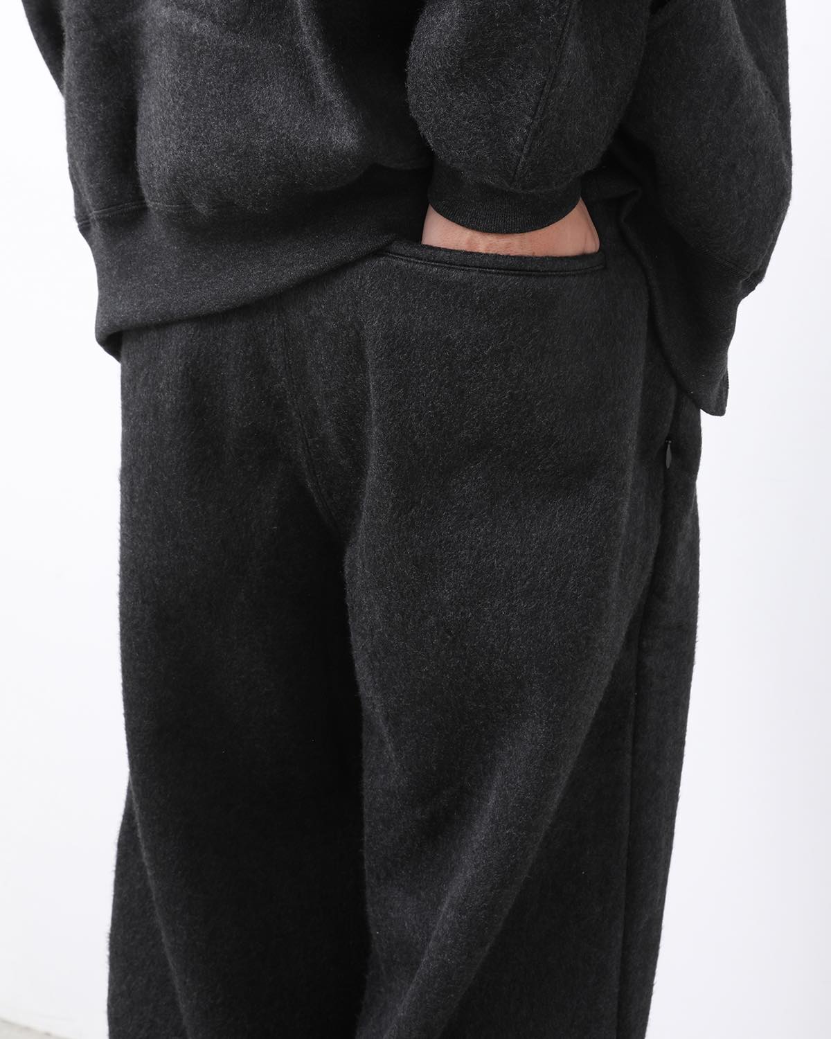 PE/SILK FLEECE TRACK PANTS