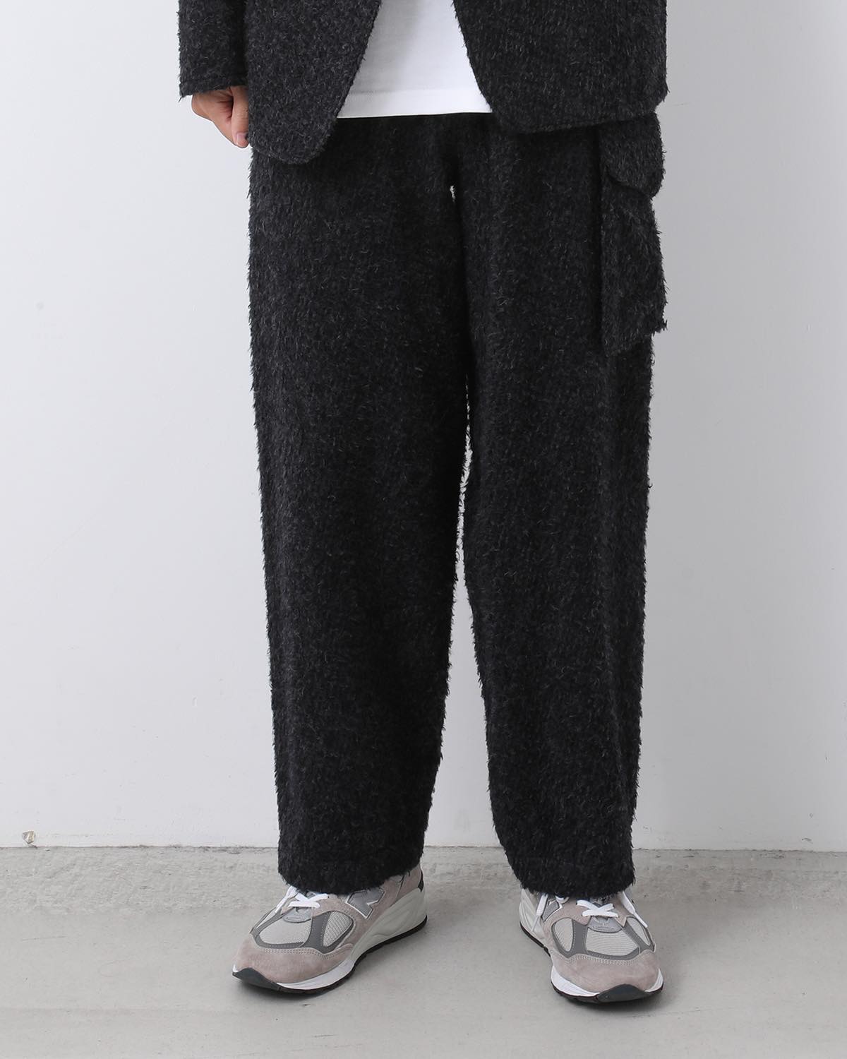 BRUSHED WOOL SIDE SEAMLESS 4P PANTS