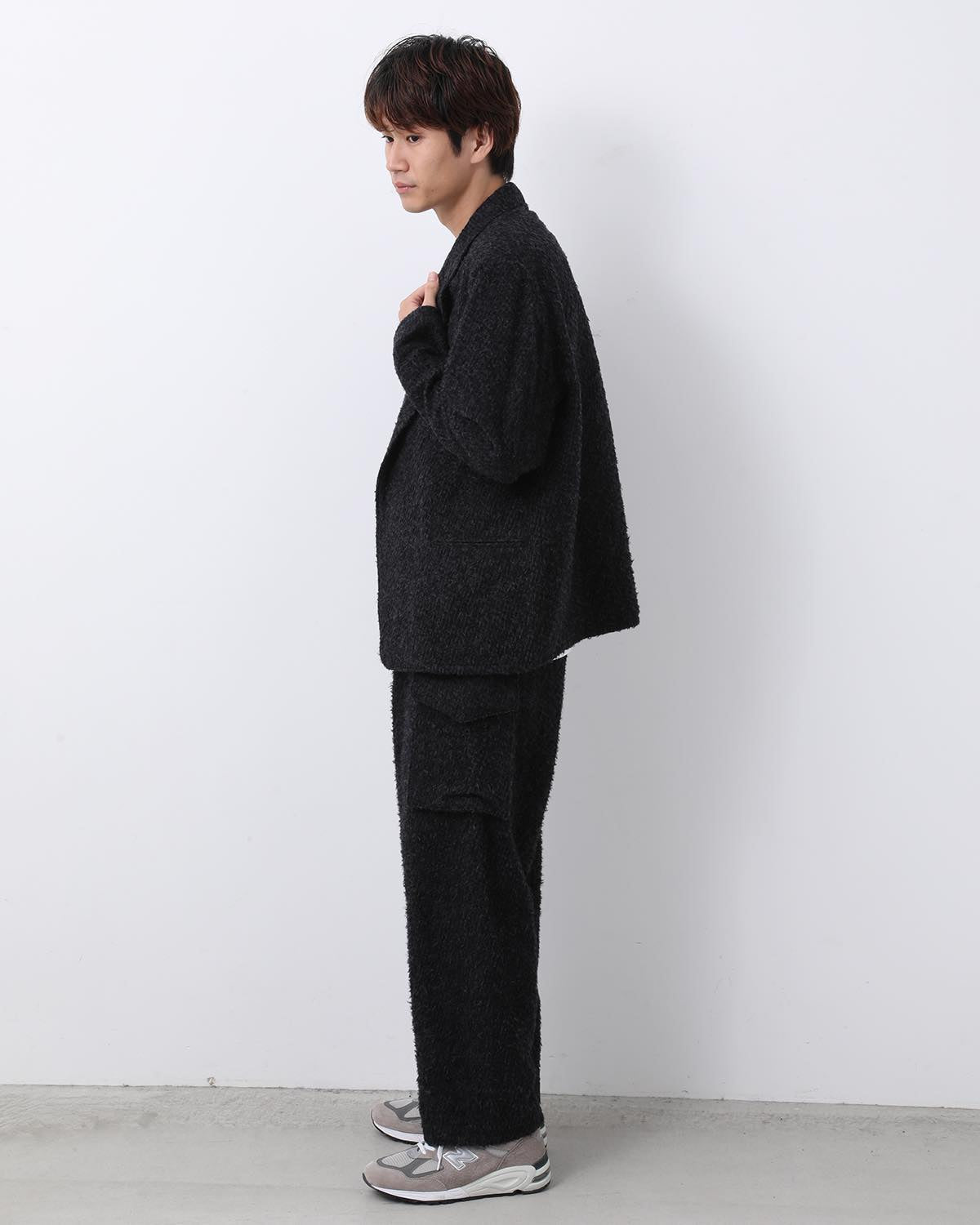 BRUSHED WOOL SIDE SEAMLESS 4P PANTS