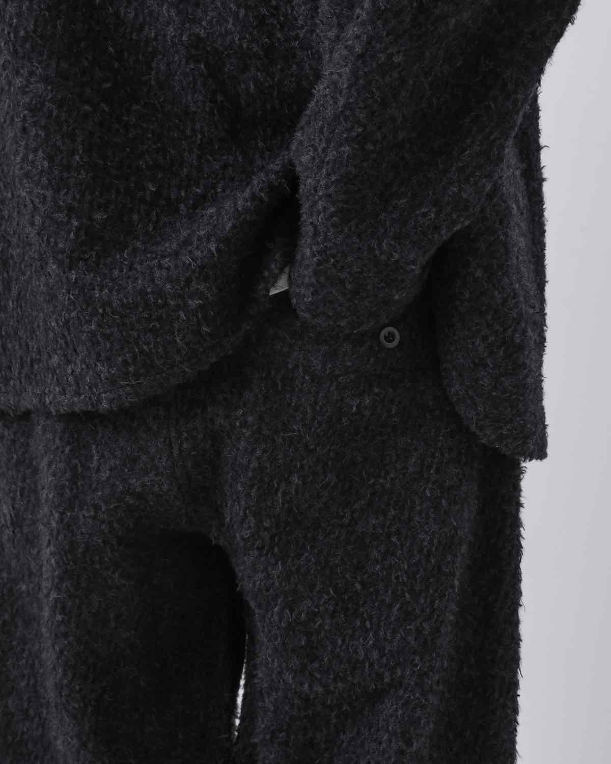 BRUSHED WOOL SIDE SEAMLESS 4P PANTS