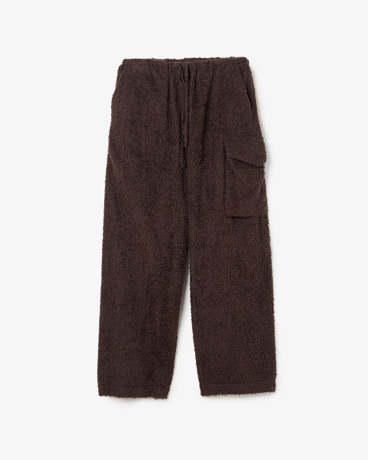 BRUSHED WOOL SIDE SEAMLESS 4P PANTS