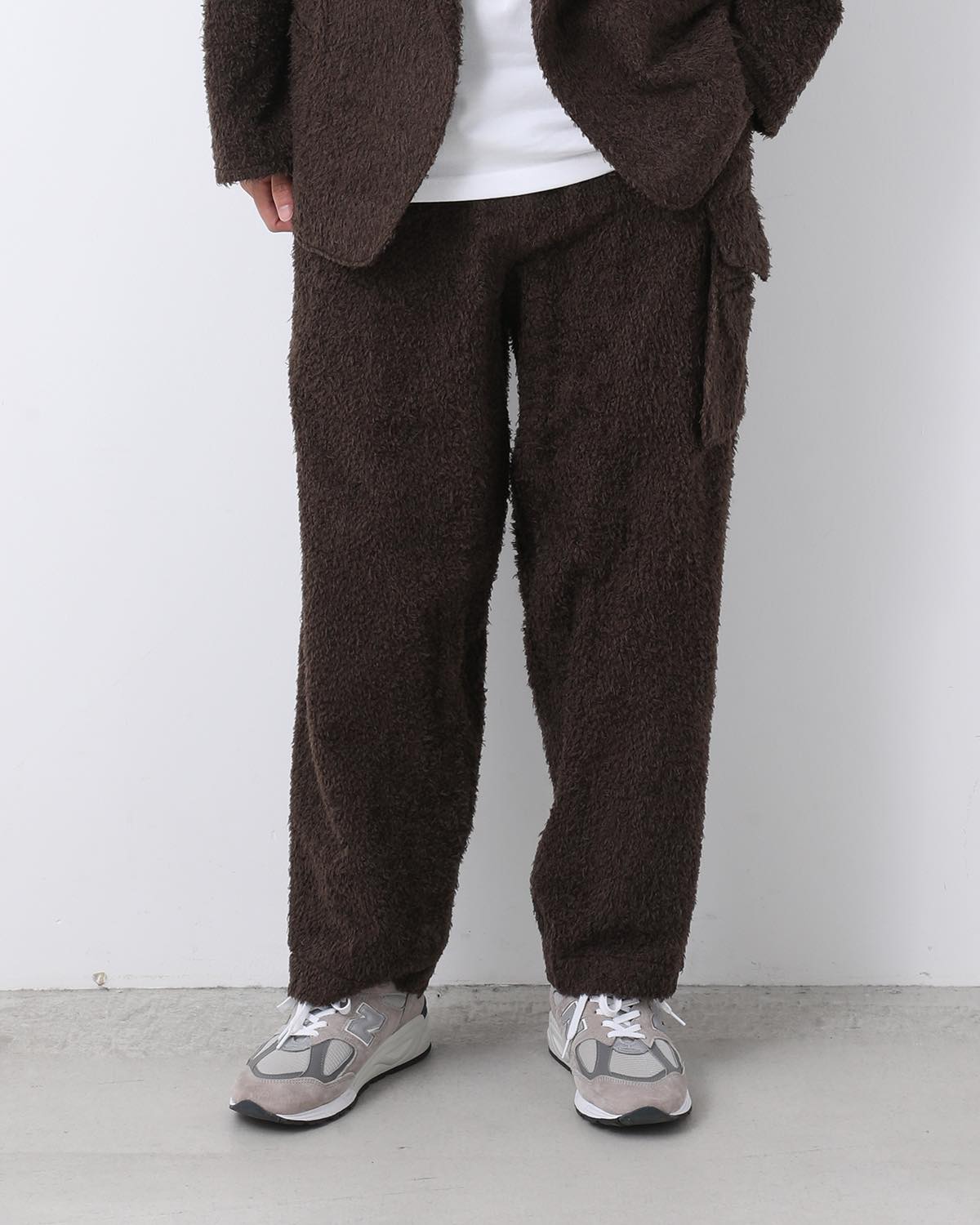 BRUSHED WOOL SIDE SEAMLESS 4P PANTS